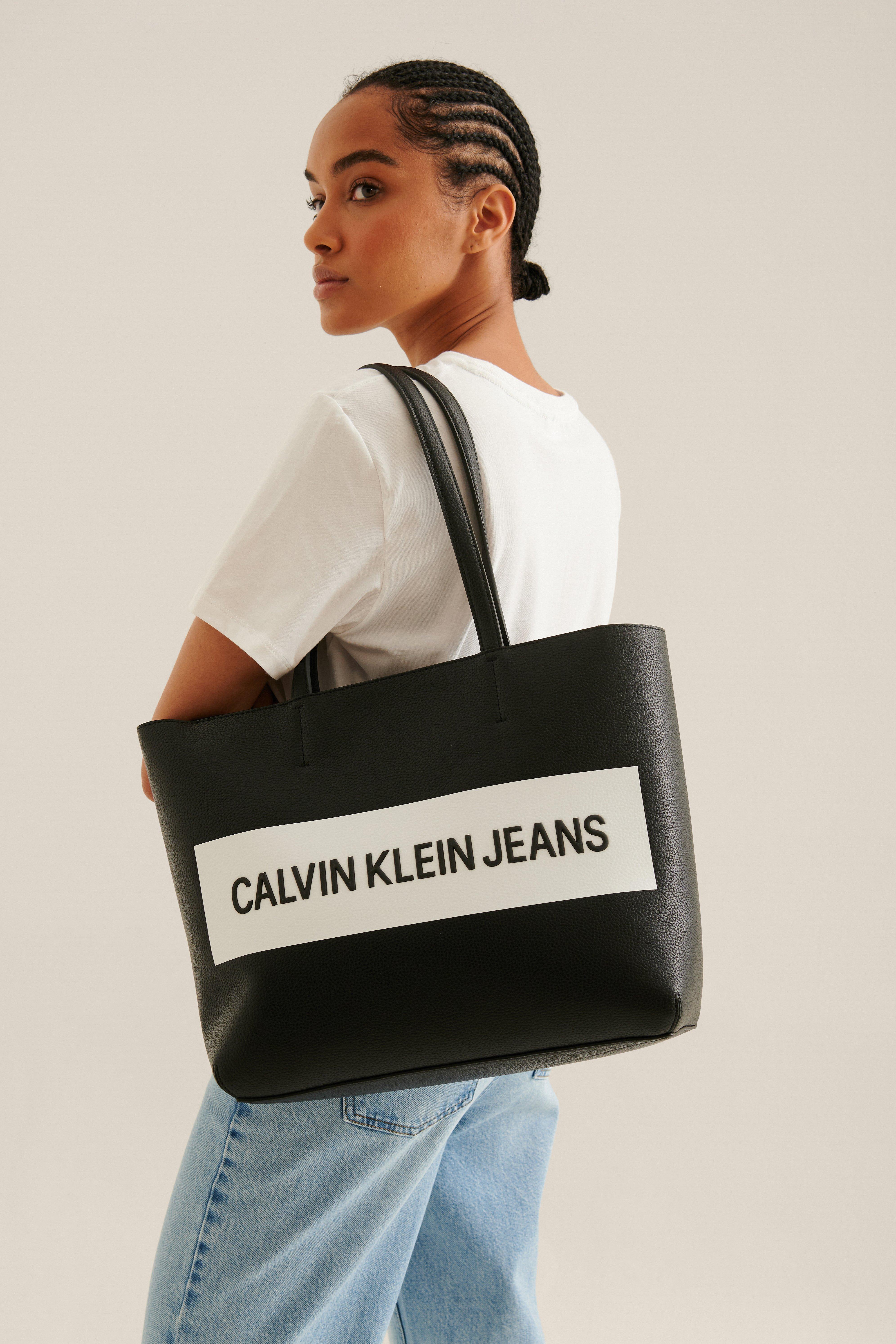Calvin Klein Black Shopper Bag - Lyst
