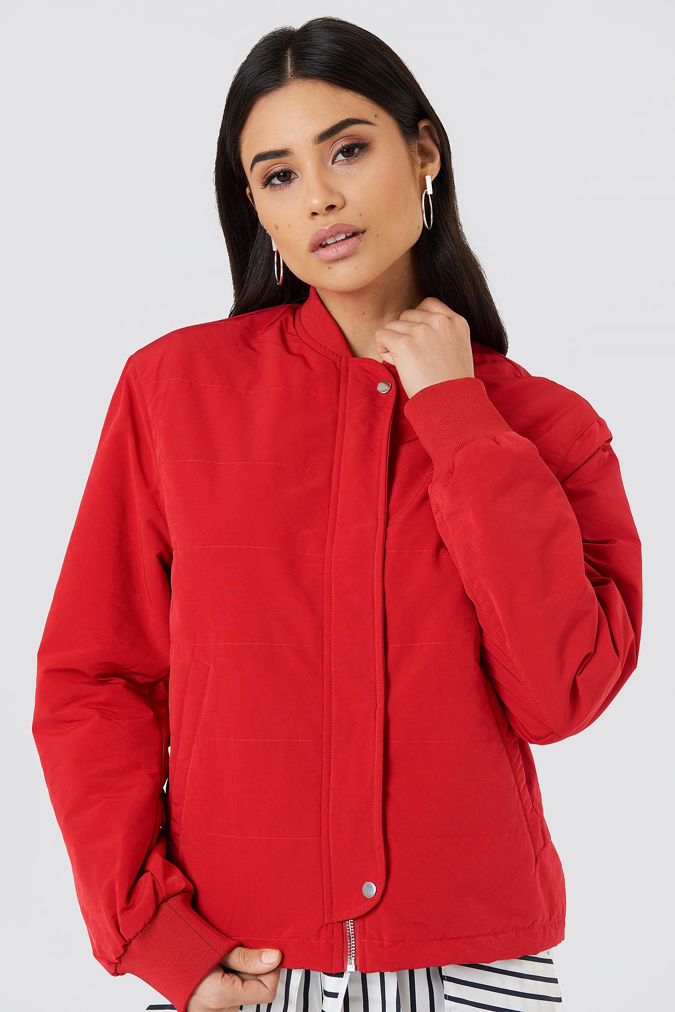 Filippa K Synthetic Ryder Bomber Jacket Red - Lyst