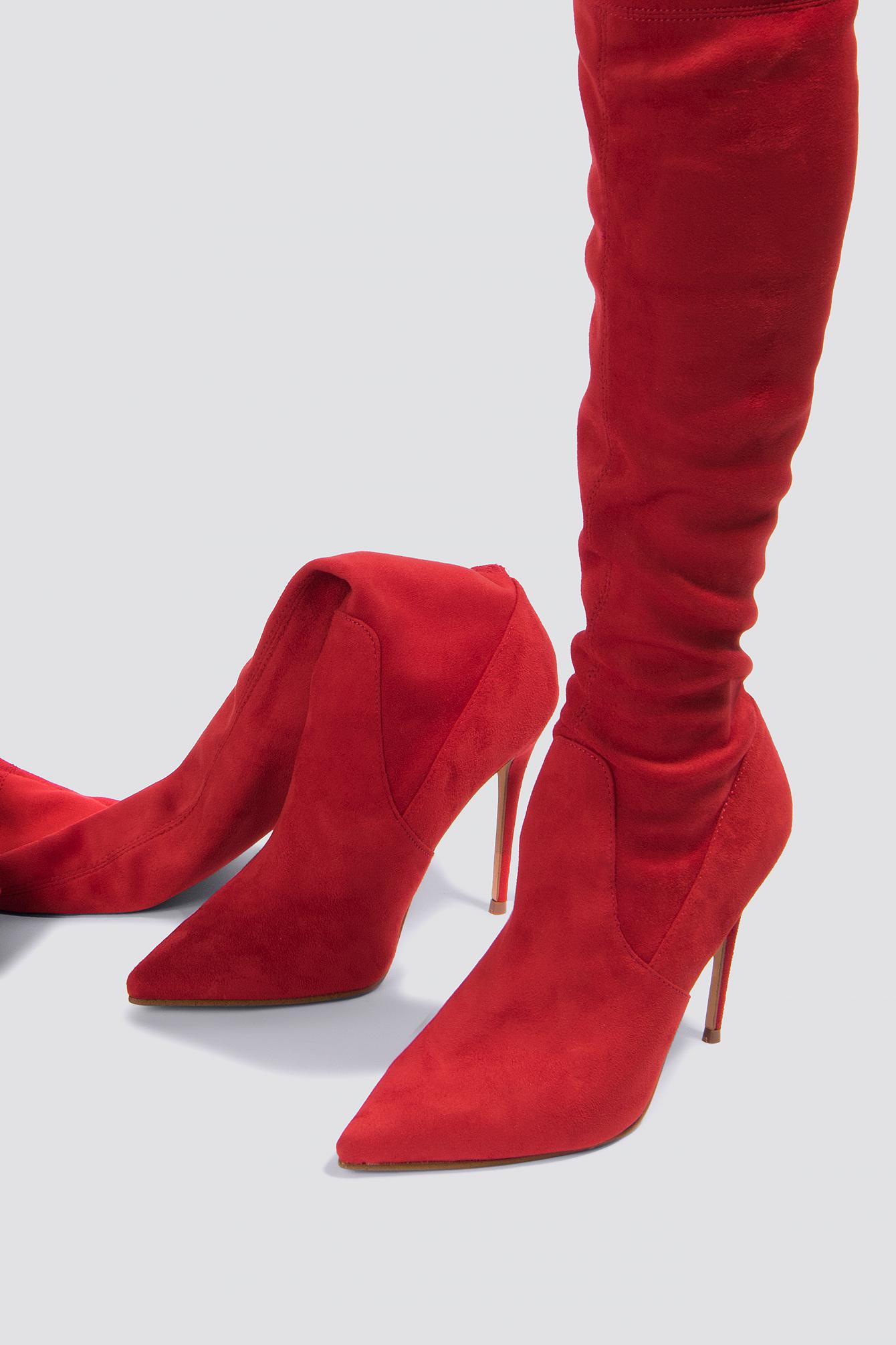 steve madden dominique red boots
