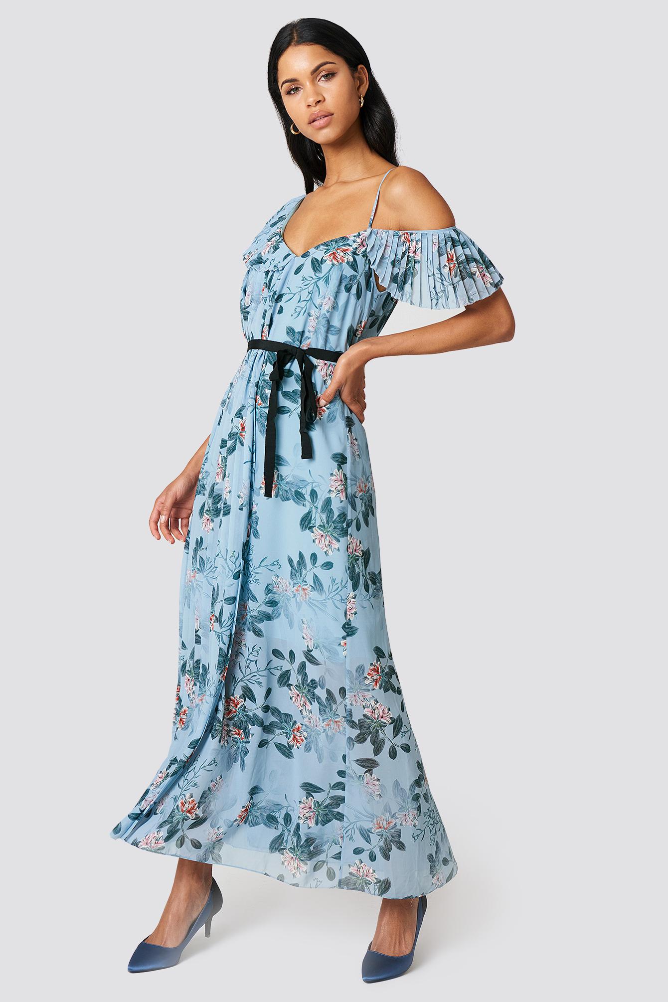 french connection blue maxi dress
