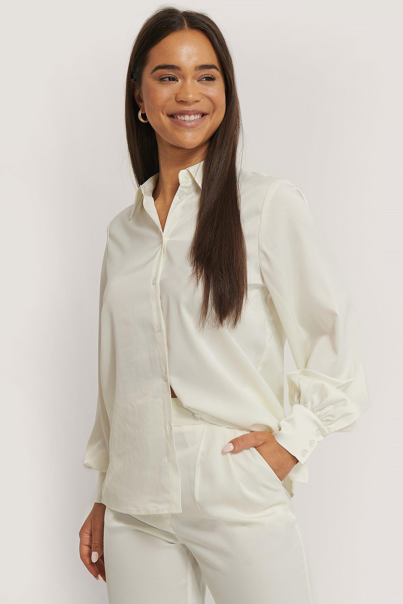 white flowy shirt