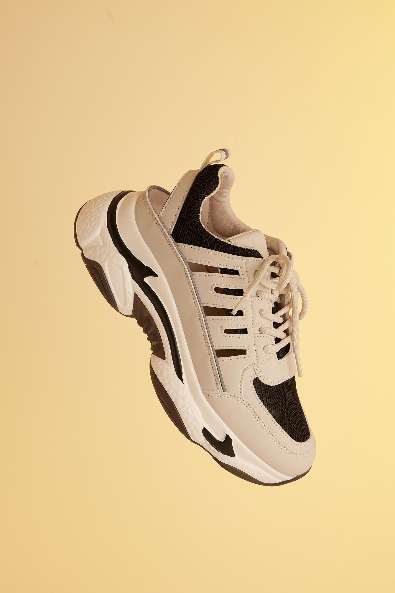 NA-KD Shoes Chunky Sneakers Met Uitsparingen in het Naturel | Lyst NL