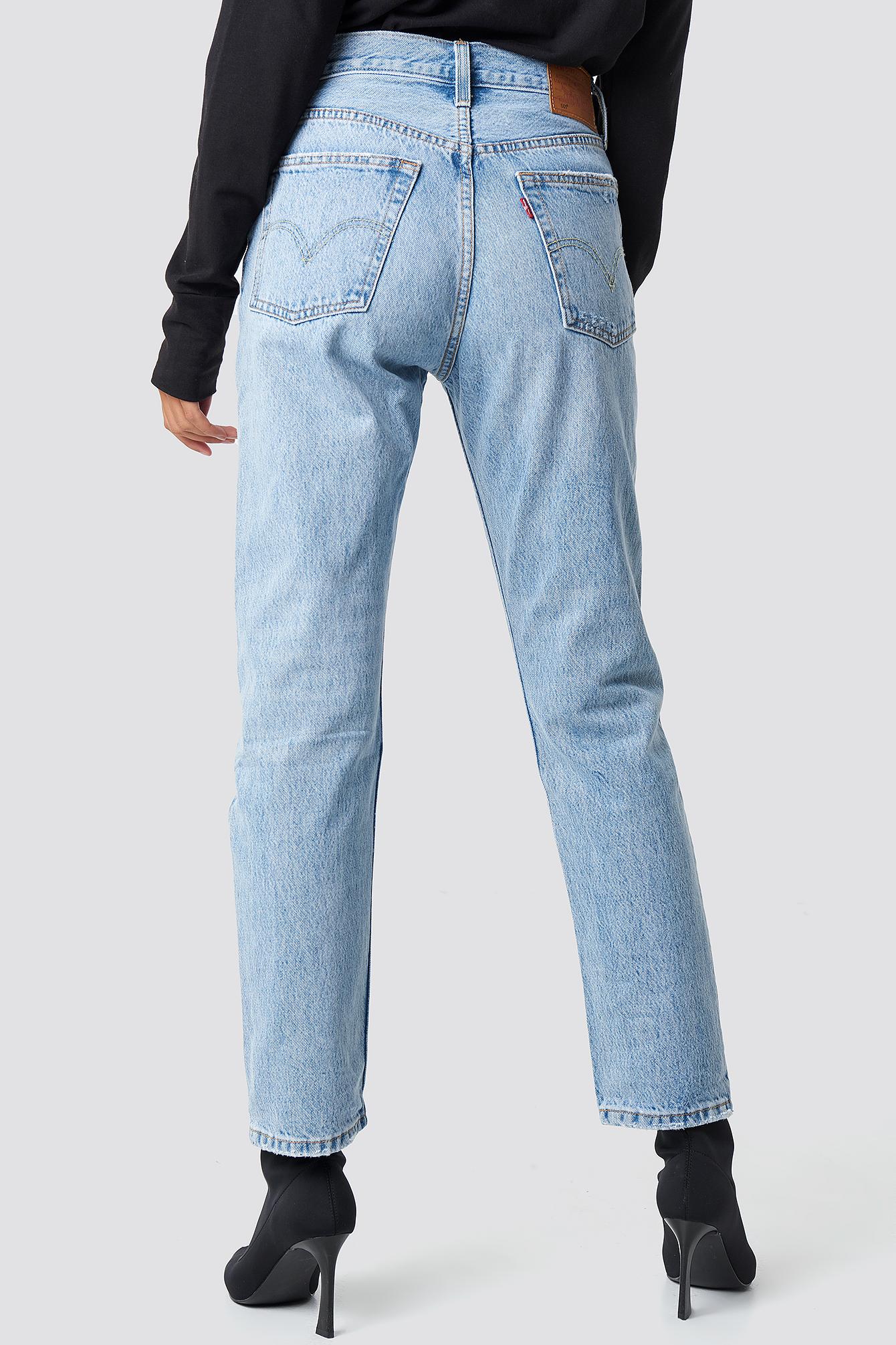 Levi's Denim 501 Crop Jeans Blue - Lyst