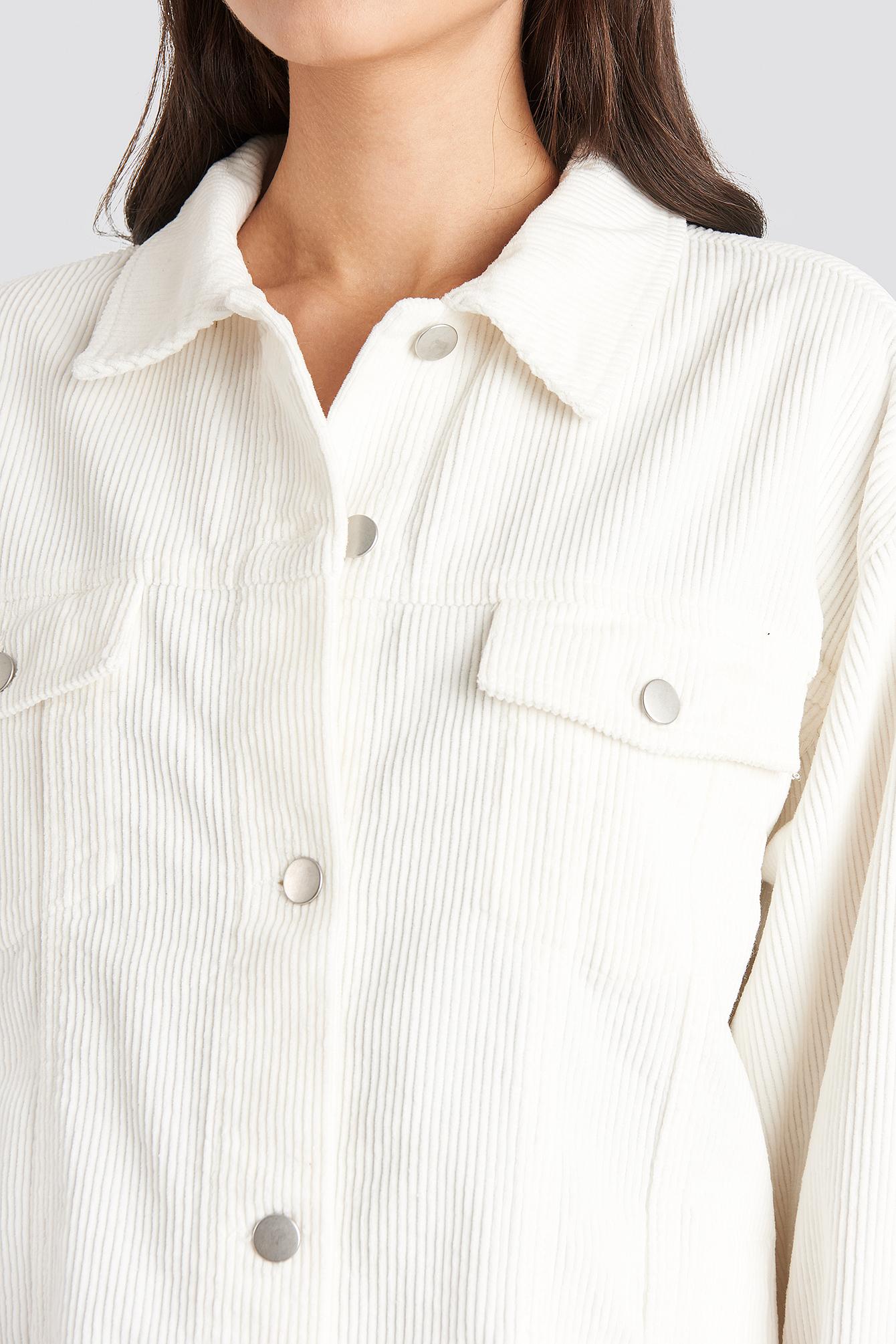 white corduroy jacket