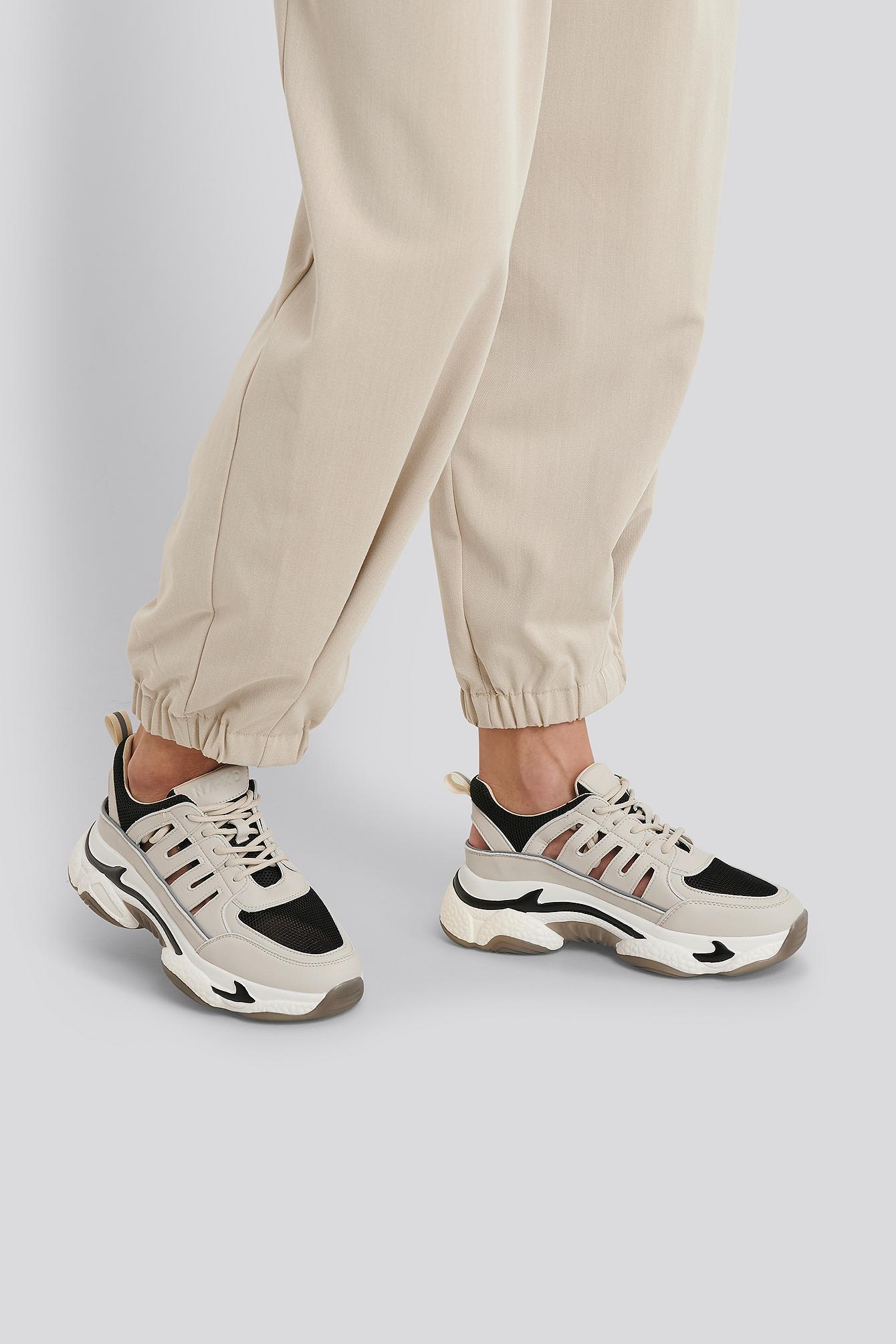 cut out chunky trainers