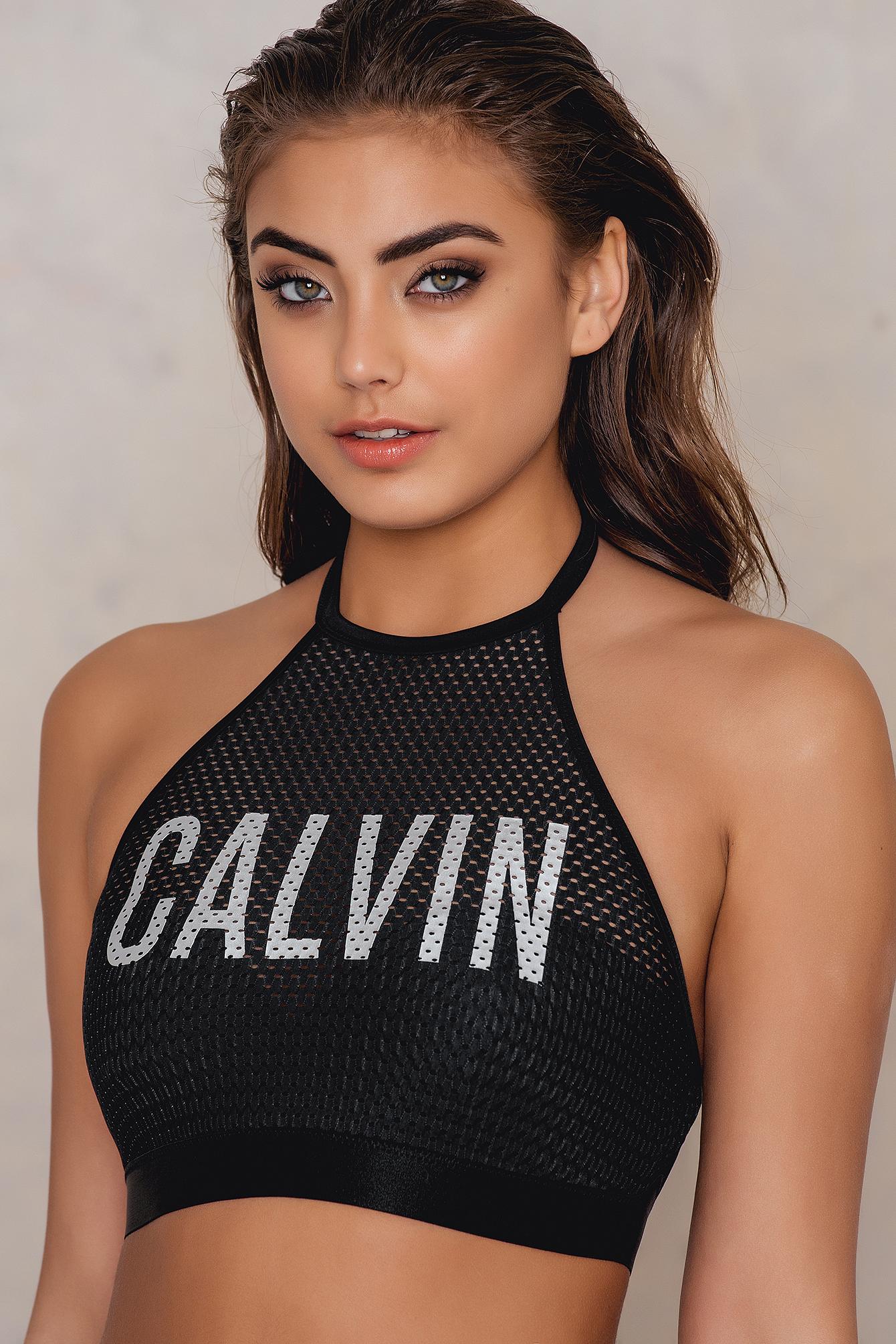 calvin klein mesh top