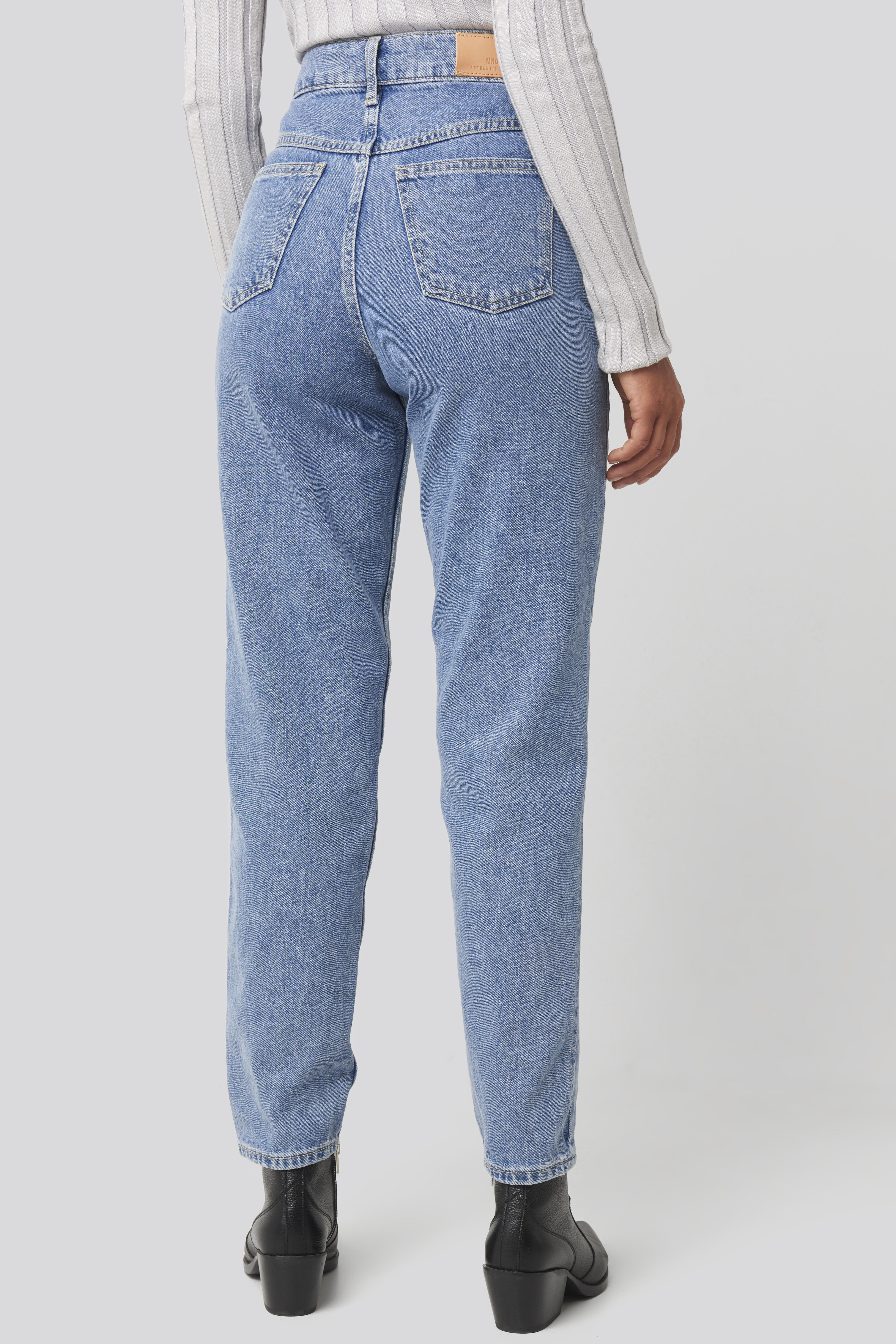 Mango Denim Mom80 Jeans Blue - Lyst