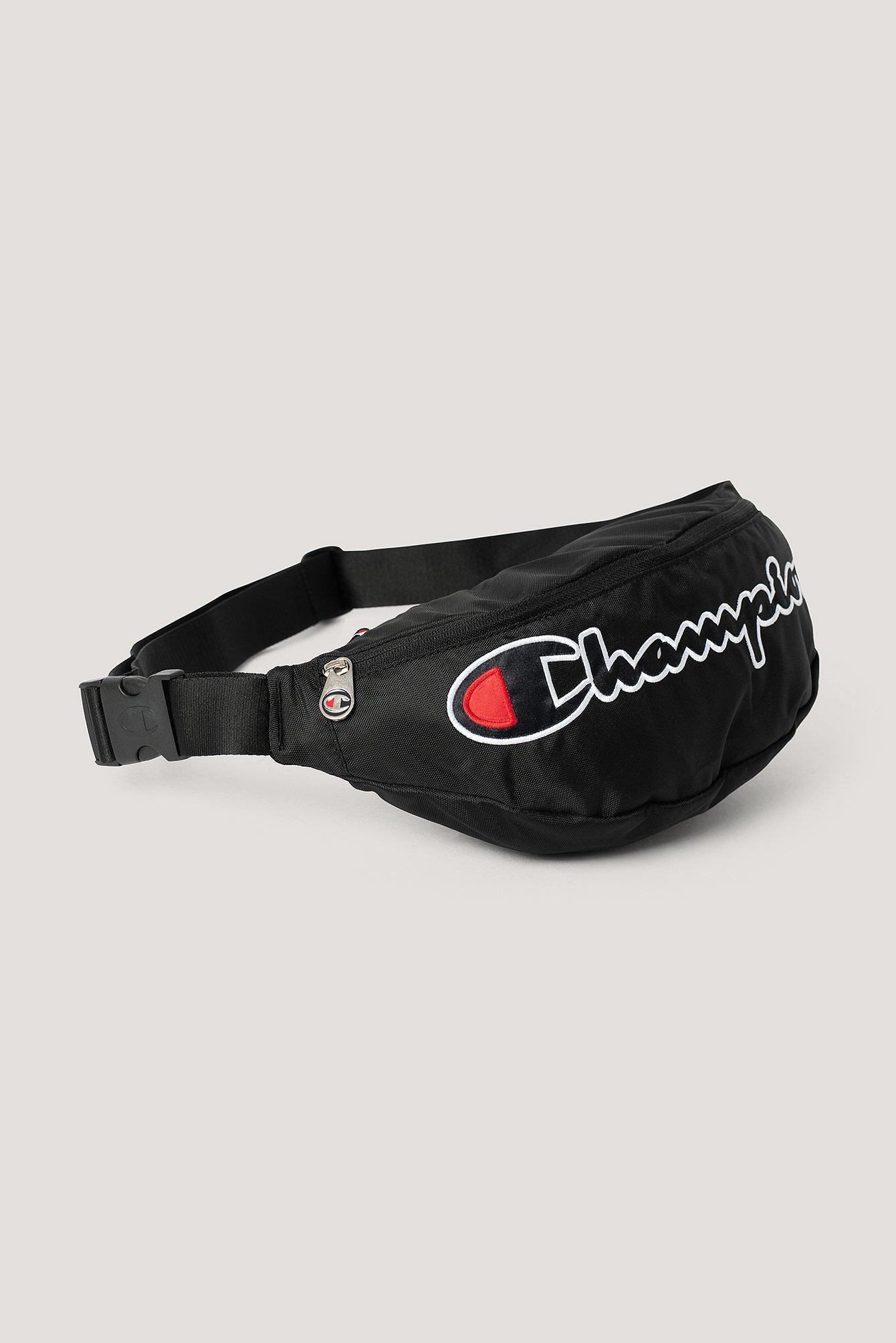 Champion Synthetic Black Logo Belt Bag - Lyst