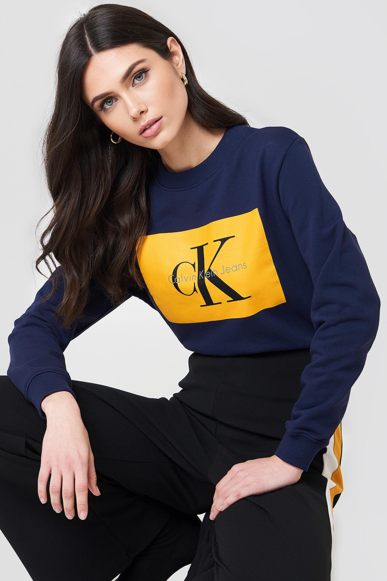 calvin klein navy jumper