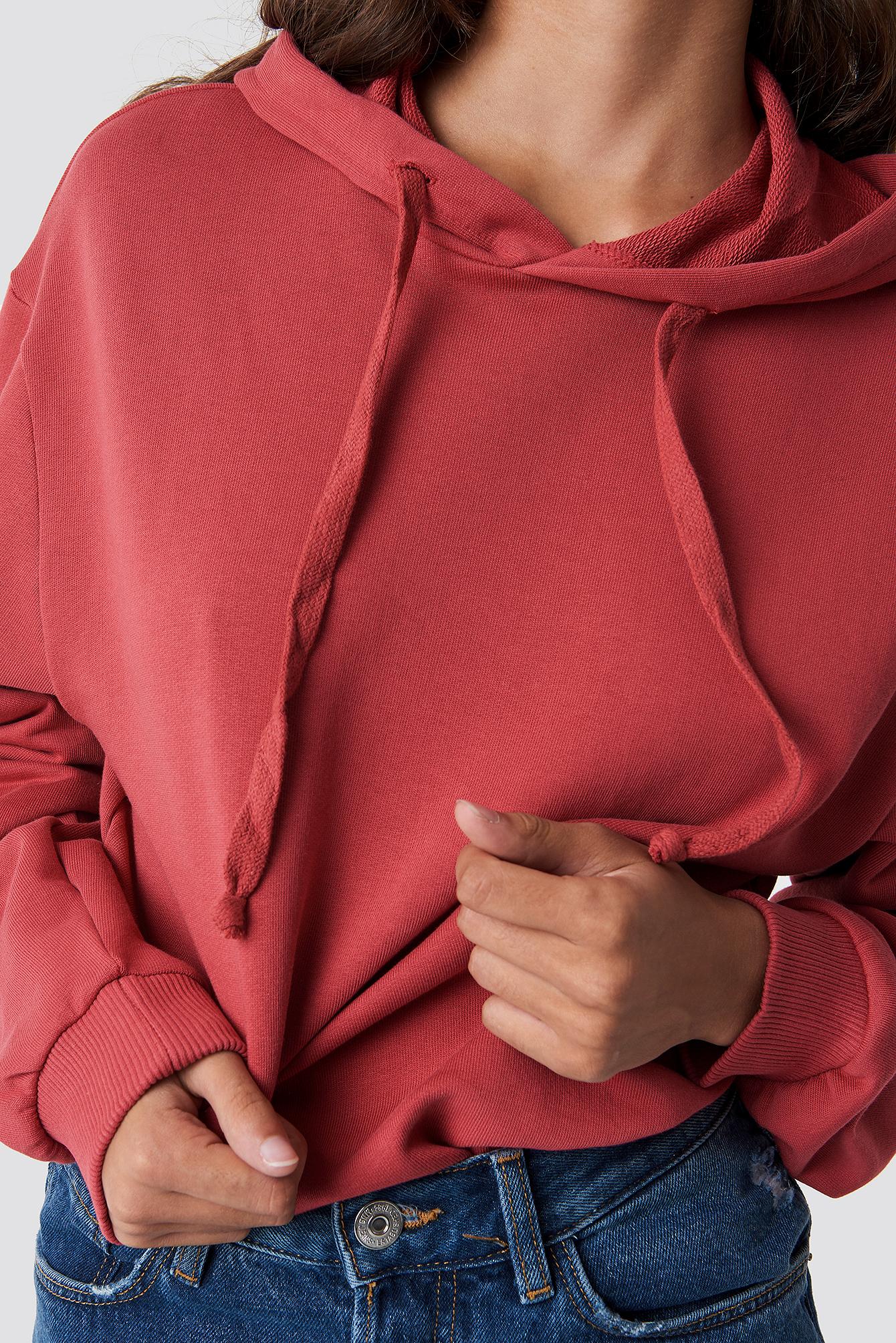 basic red hoodie