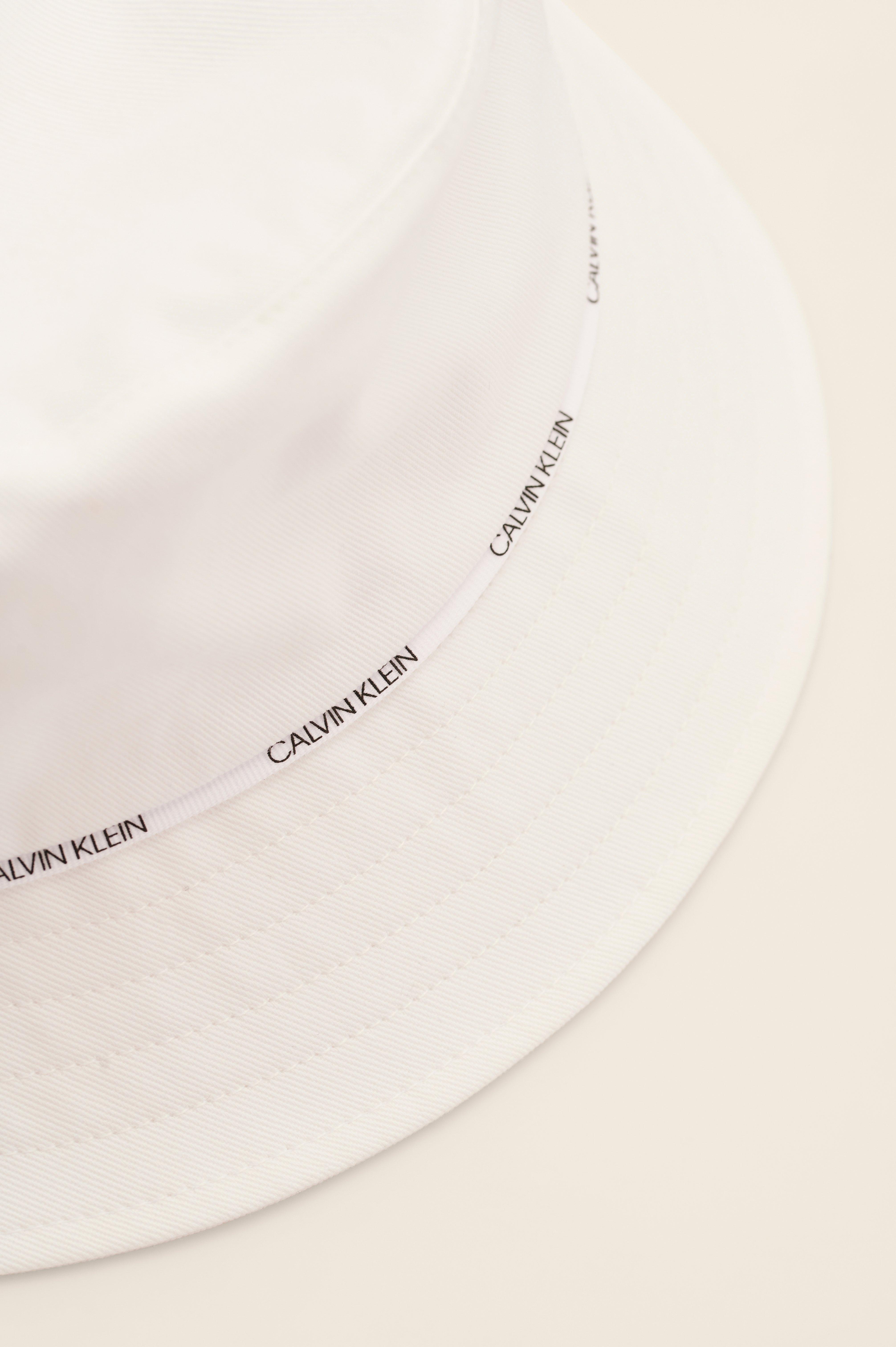 Calvin Klein Synthetic White Bucket Hat | Lyst