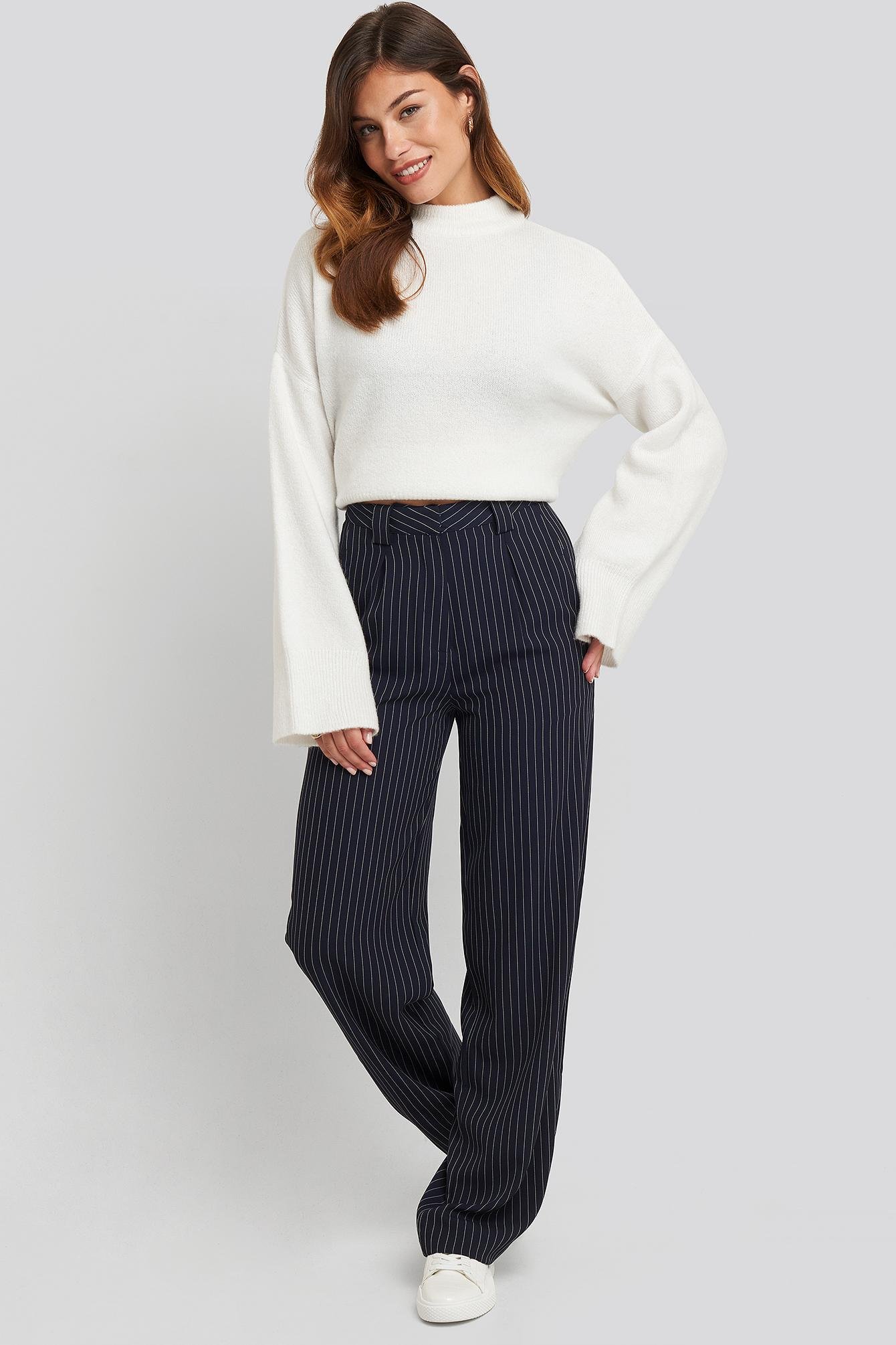 striped pants flare