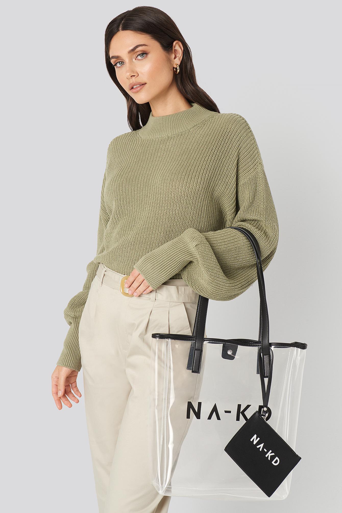 designer transparent bag