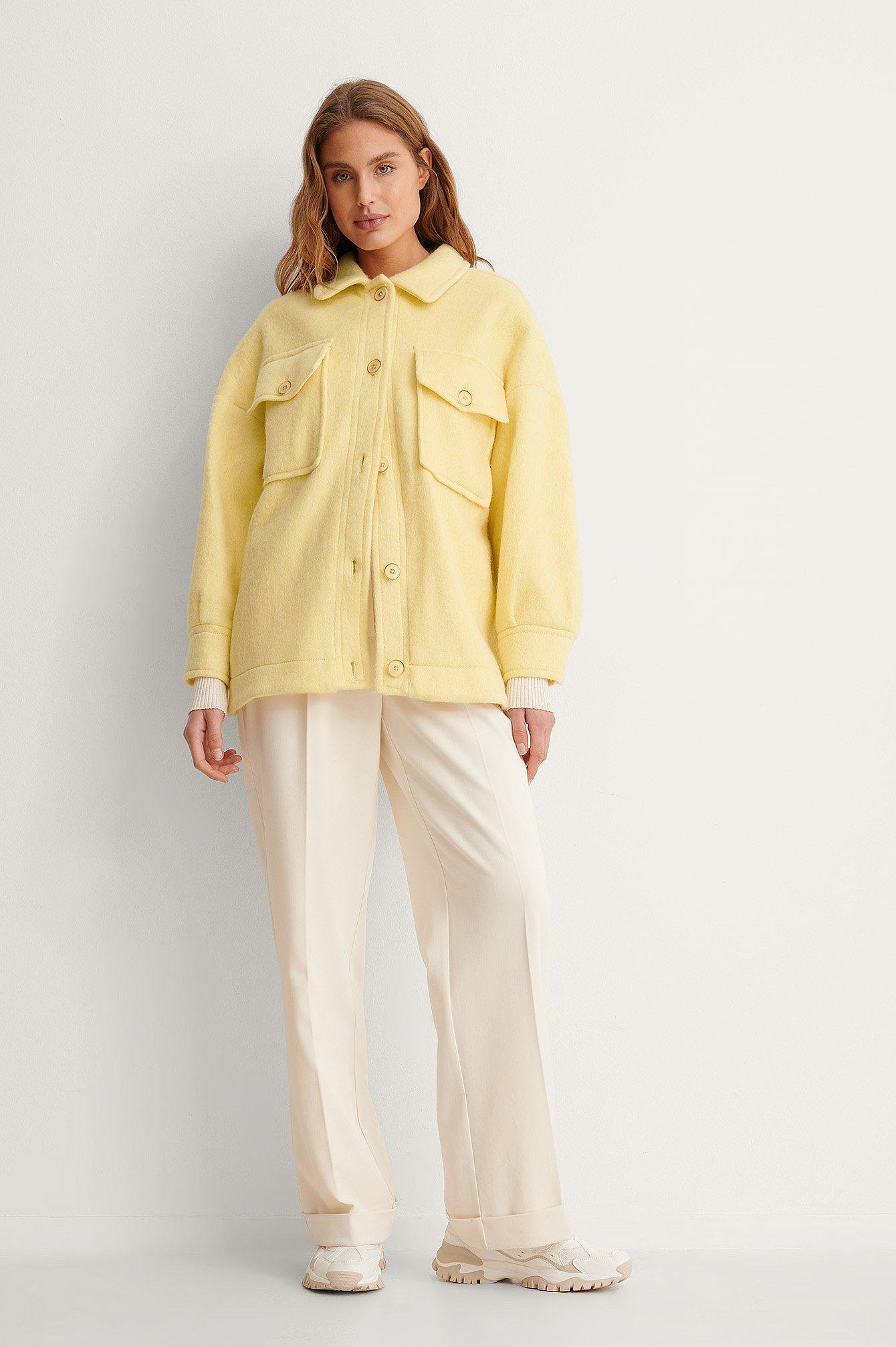 Mango Yellow Country Jacket | Lyst