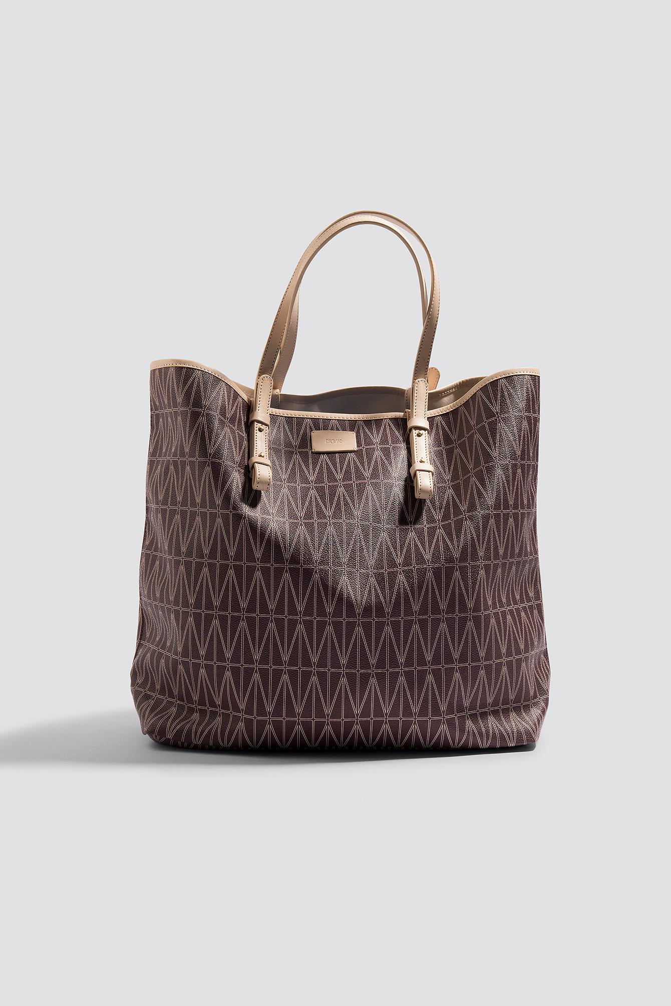 Dagmar Leather Shopping Bag Burgundy - Lyst