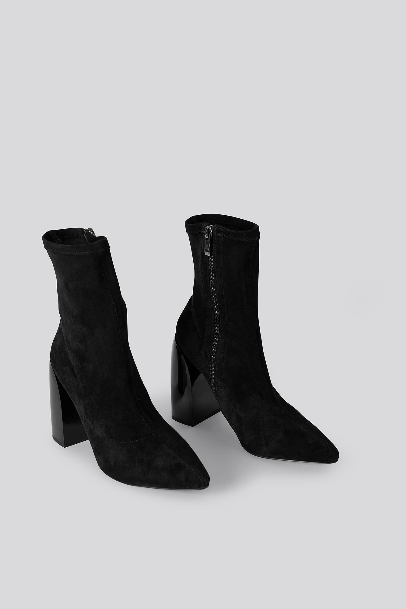square heel booties