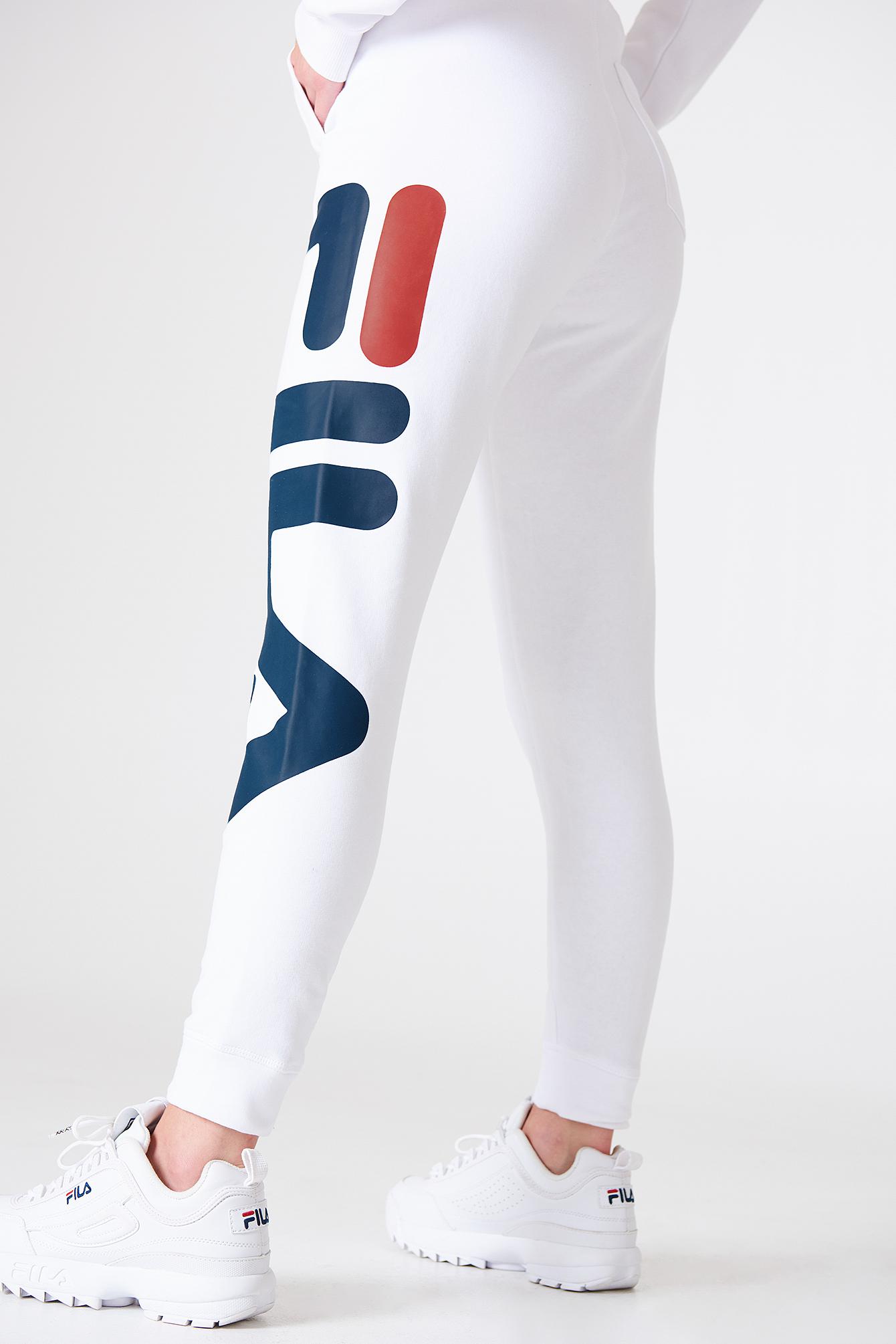 Fila Cotton Classic Basic Sweatpants in Bright White (White) - Lyst