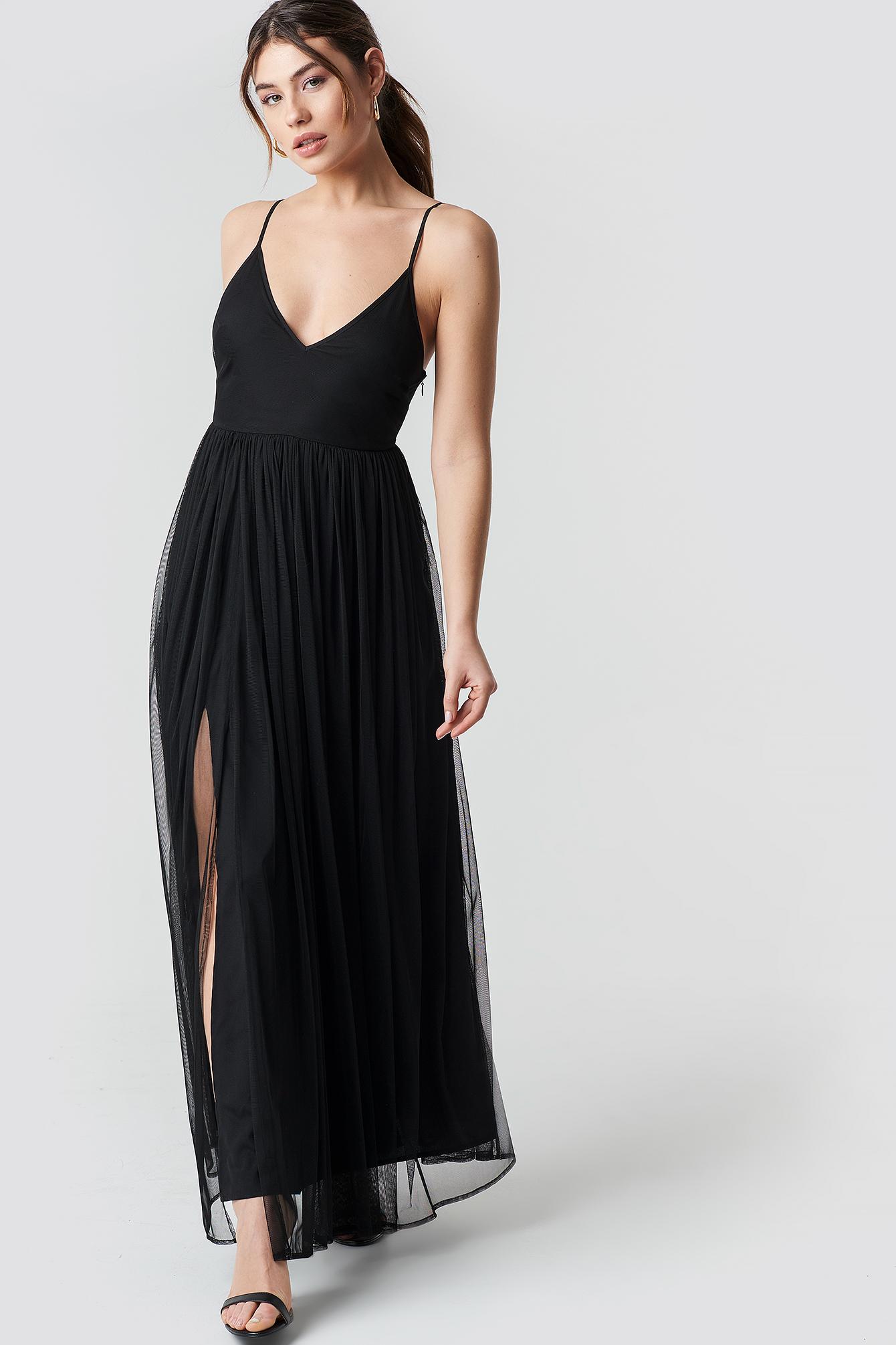 flowy dress black