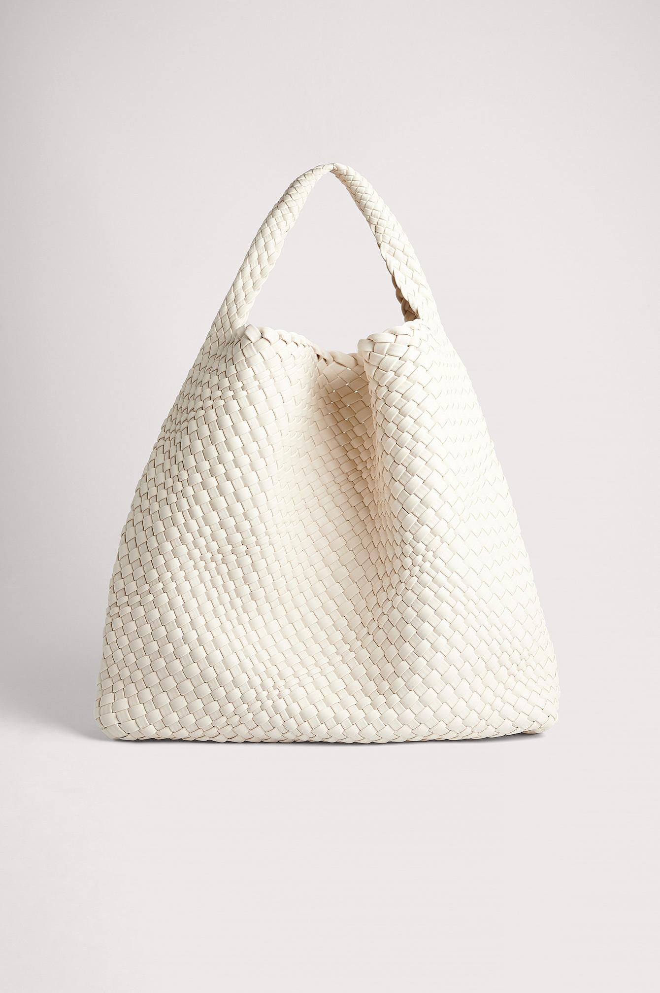 NA-KD Off Soft Woven Tote in Blue | Lyst