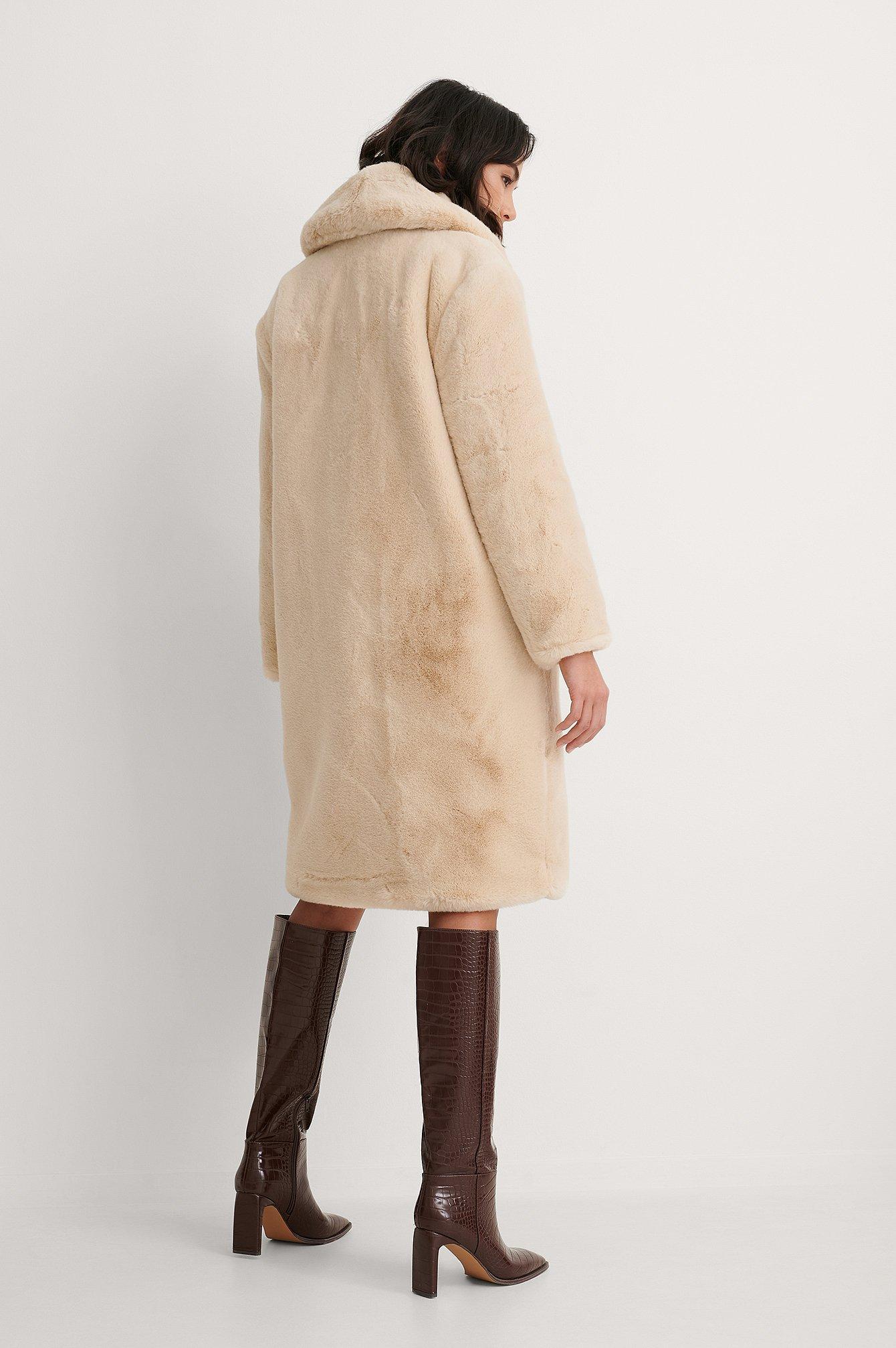 Mango Beige Chilly Coat in Natural | Lyst