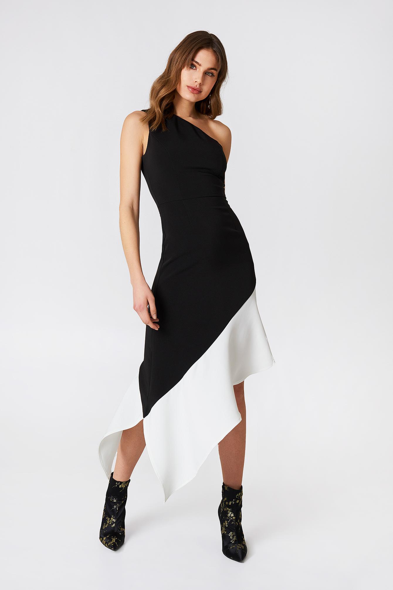 lavish alice black and white dress
