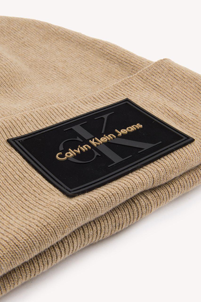 Calvin Klein Wool Re-issue Beanie for Men | Lyst