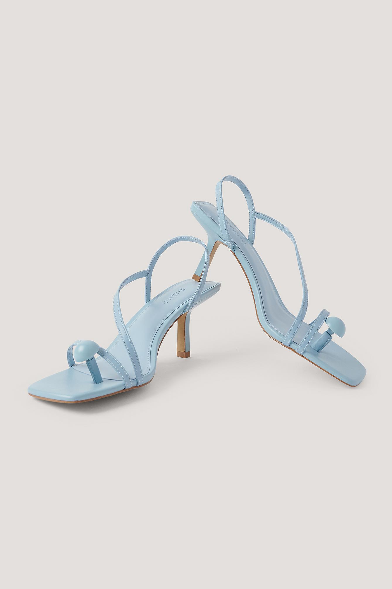 mango blue sandals