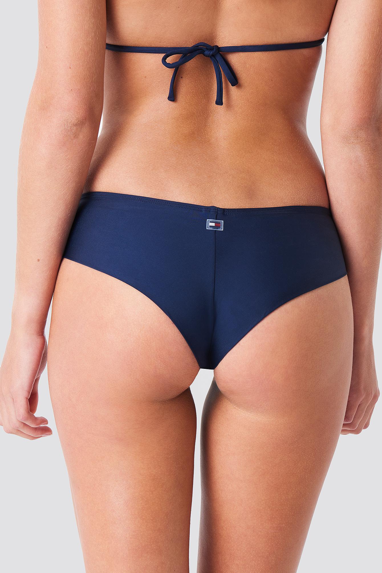 Tommy Hilfiger Synthetic Brazilian Hipster Bikini Bottom Navy Blazer in  Blue - Lyst