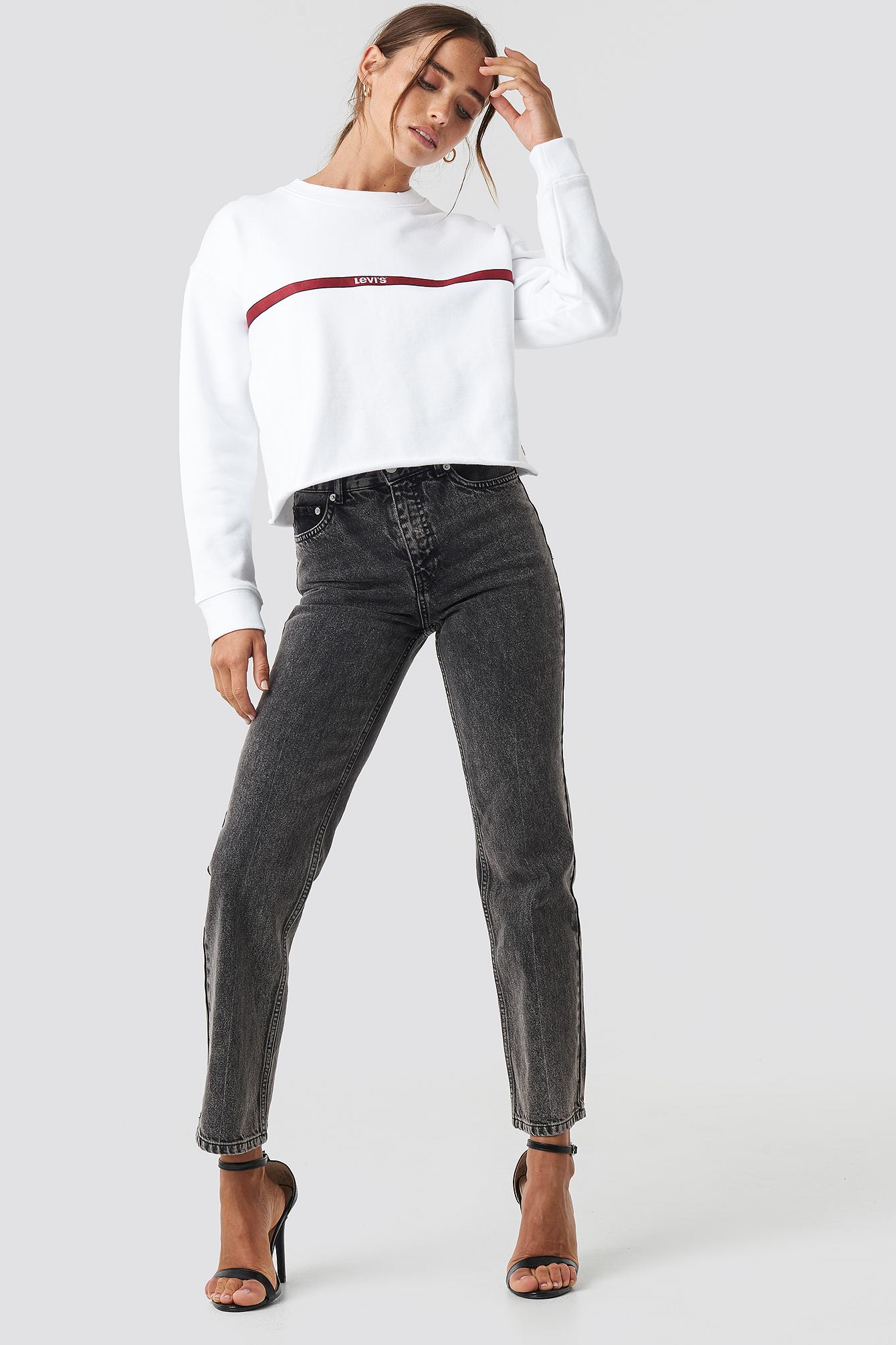 levi's graphic raw cut sweatshirt