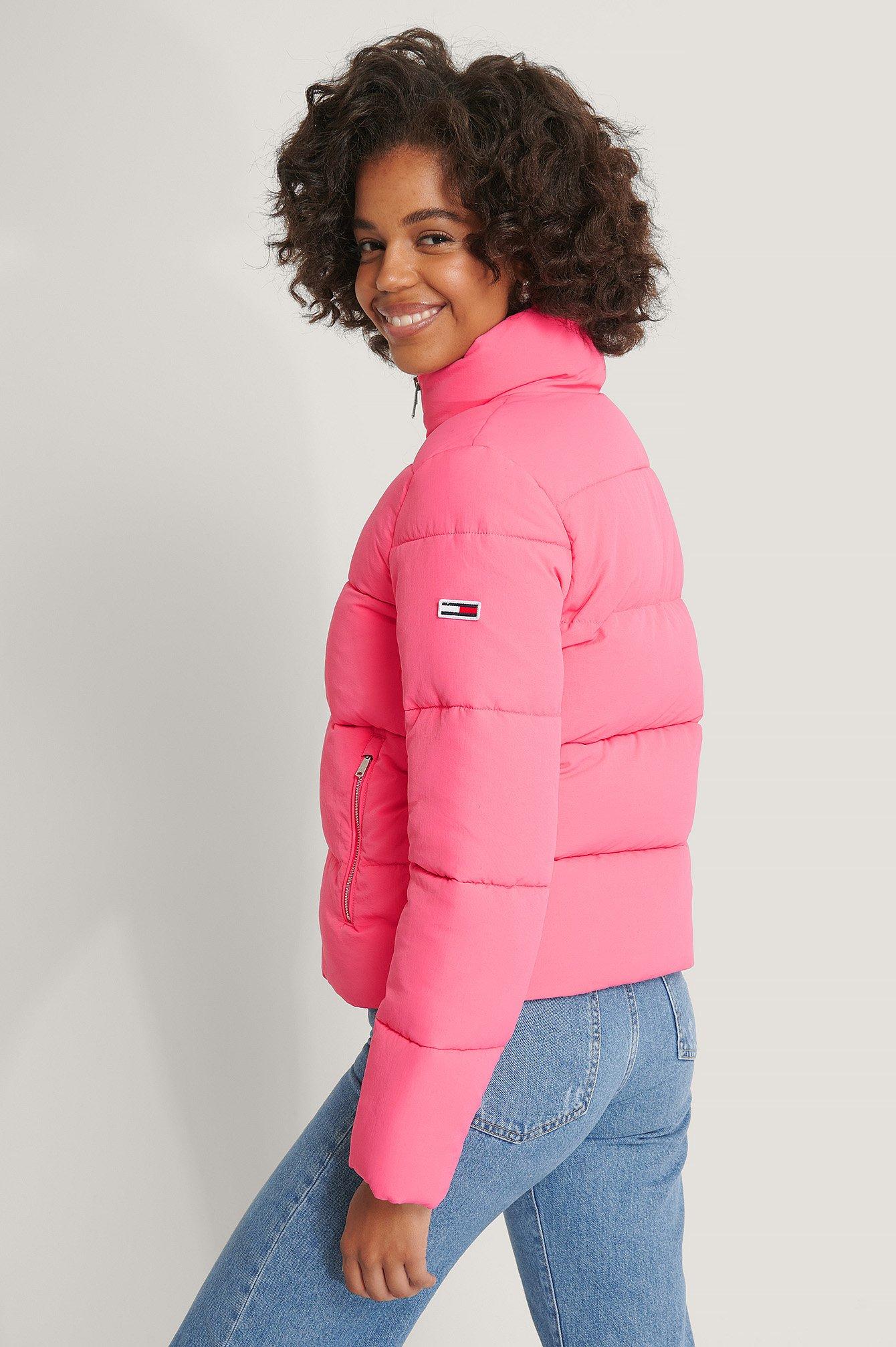 Tommy Hilfiger Synthetic Pink Modern Puffer Jacket | Lyst UK