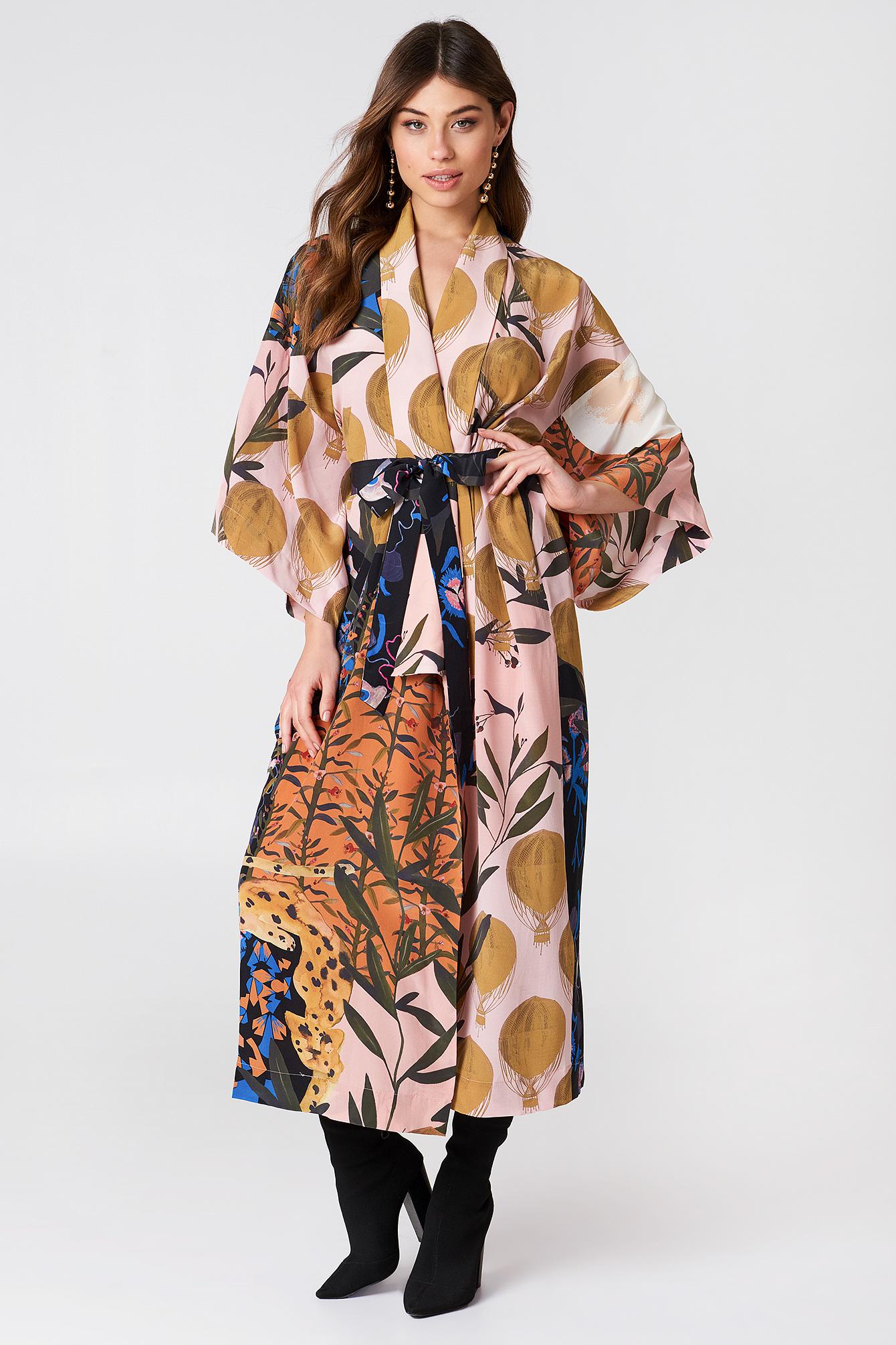 Stine Goya Silk Nat Kimono Dress - Lyst