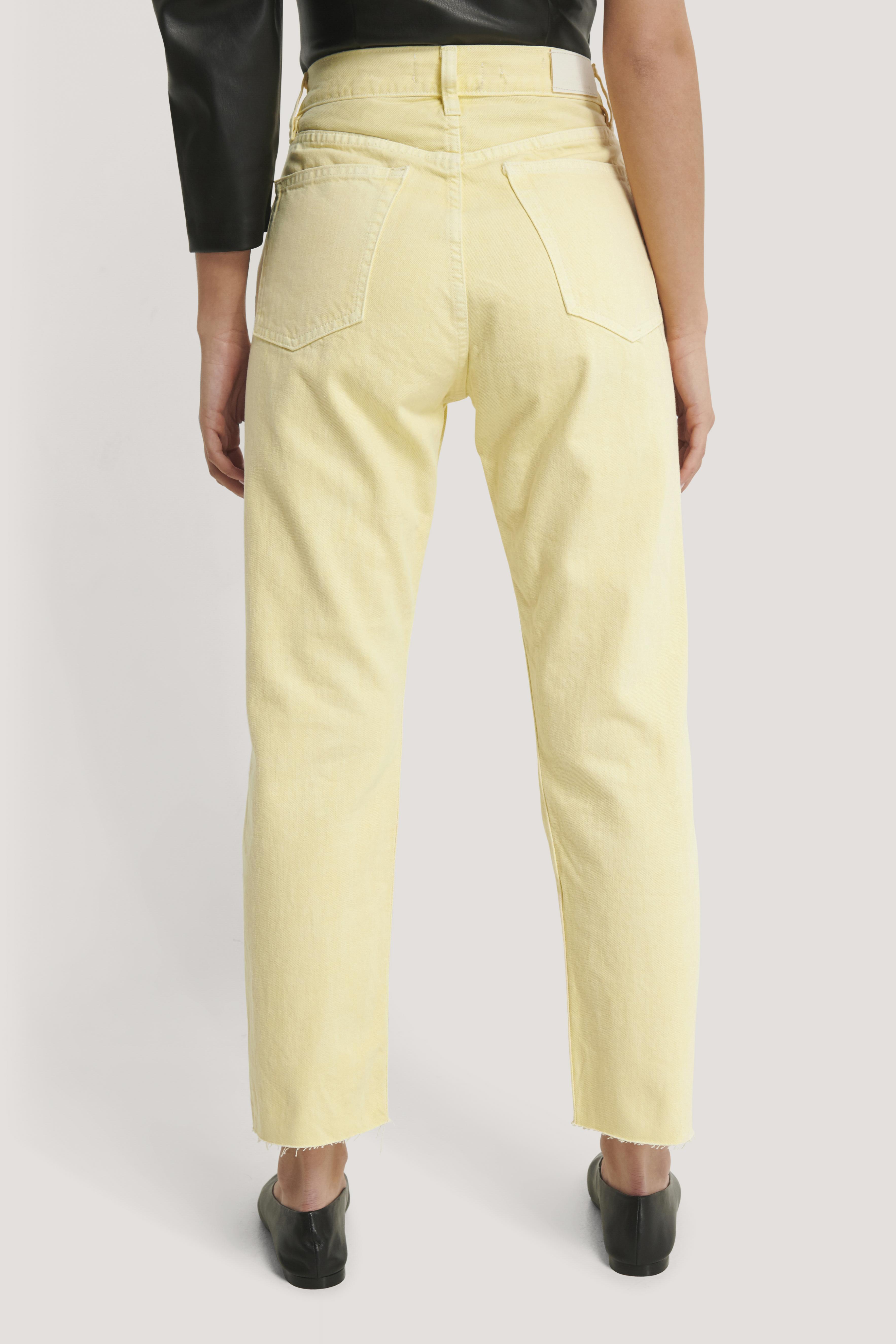 pastel yellow jeans