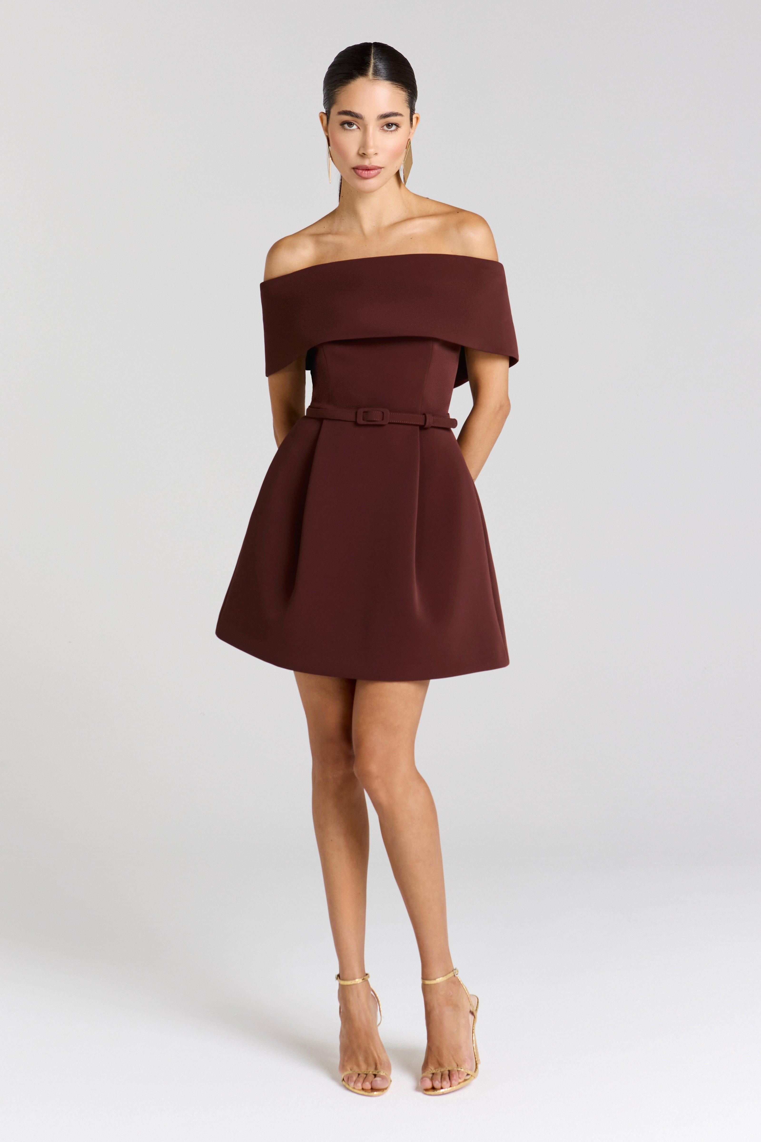 nadine merabi burgundy dress All eyes on you. Dazzle at your dinner plans this season in the HARLEY Red  Dress. As worn by the beautiful @victoria 
