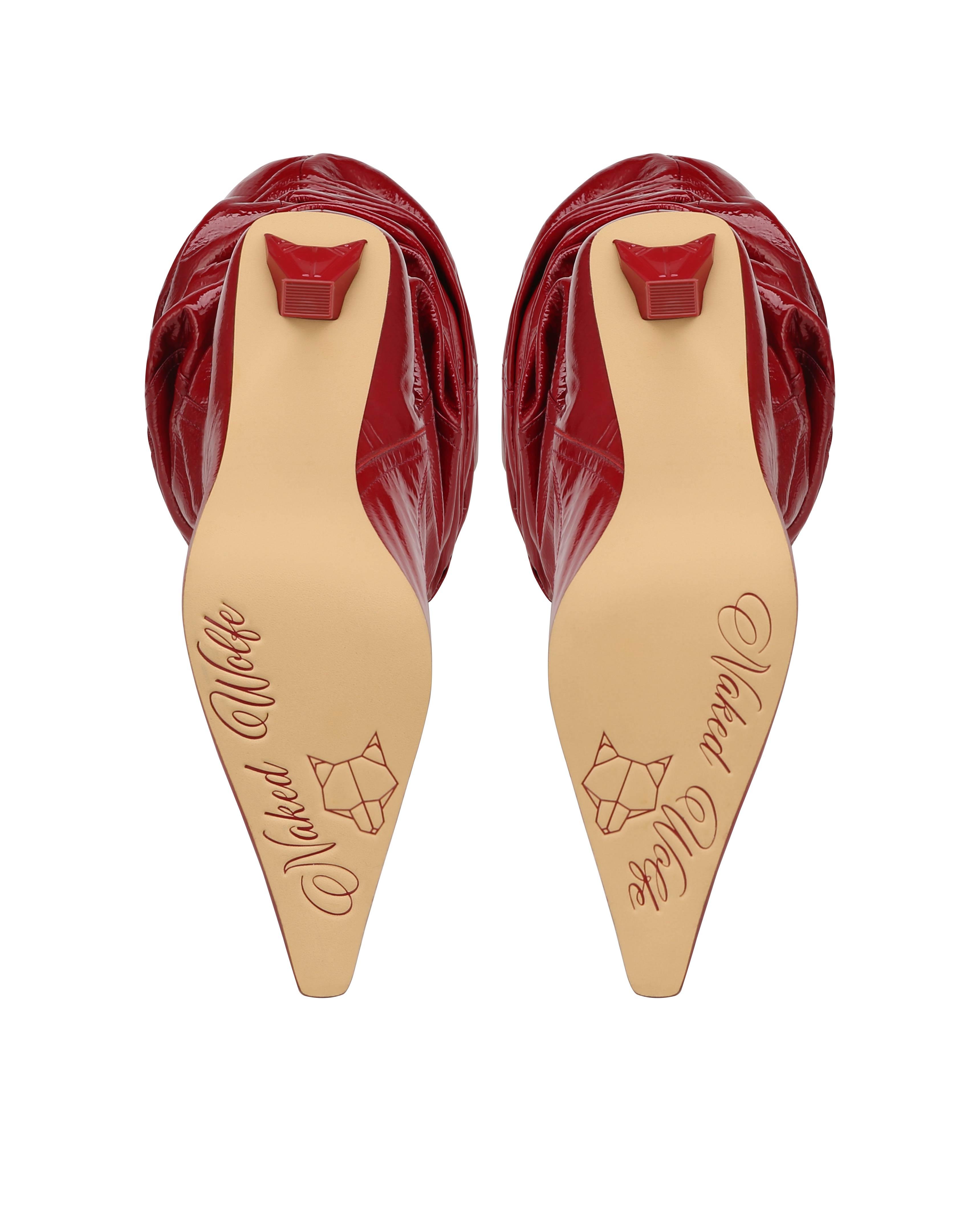 【NAKED WOLFE】Fable Red Crinkle Patent Fable Red Crinkle Patent