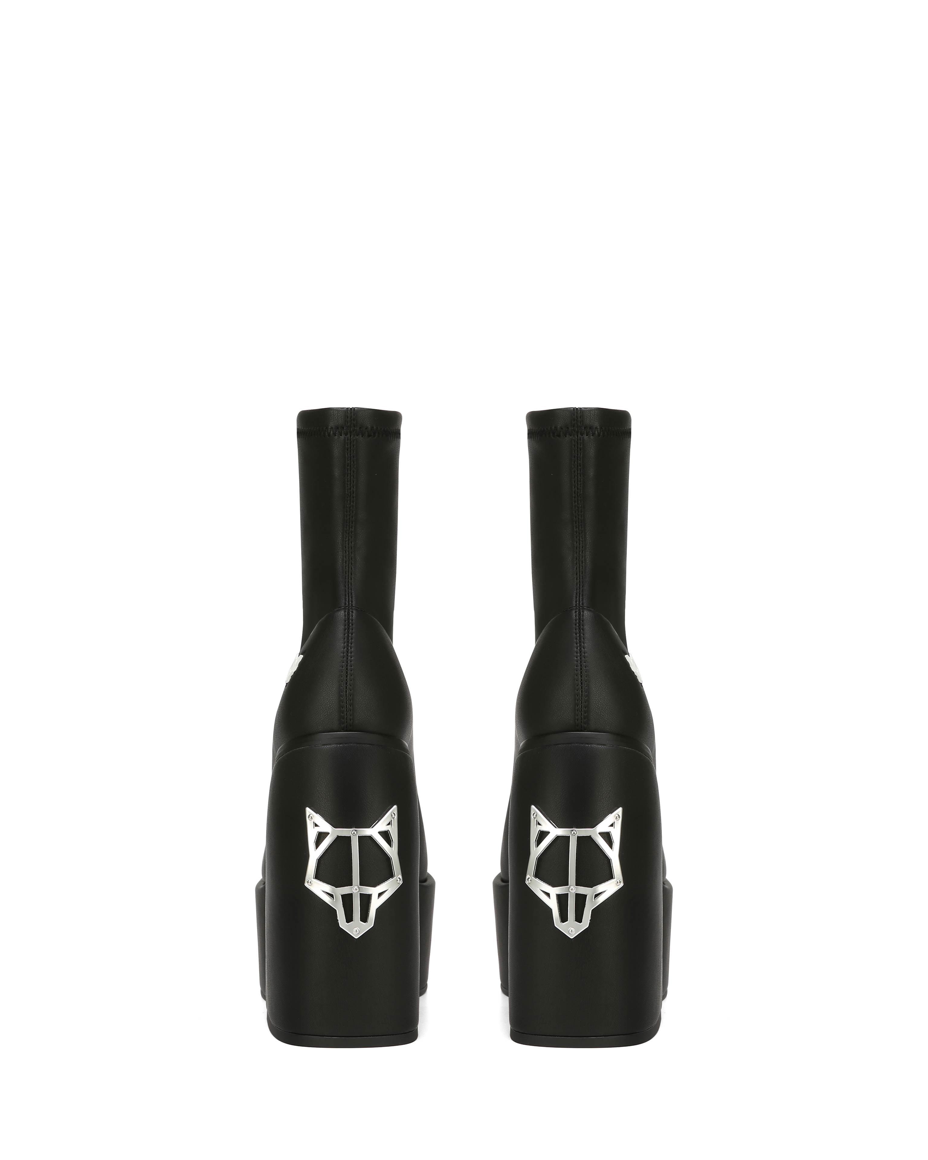 NAKED WOLFE SUGAR BLACK STRETCH ハイヒールブーツ Naked Wolfe Sugar Stretch in Black | Lyst UK