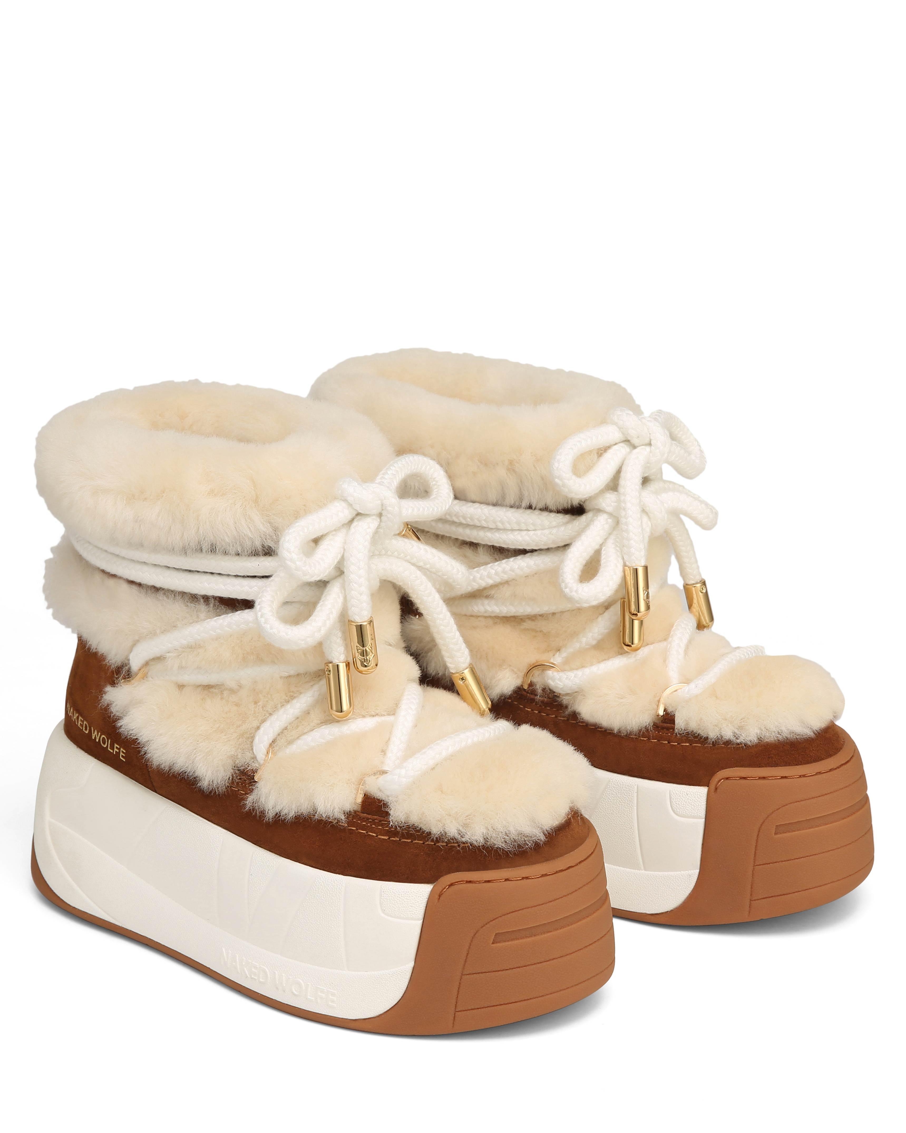 【Naked Wolfe】ダーリンタン カウスエード Naked Wolfe Darling Tan Cow Suede in Natural | Lyst