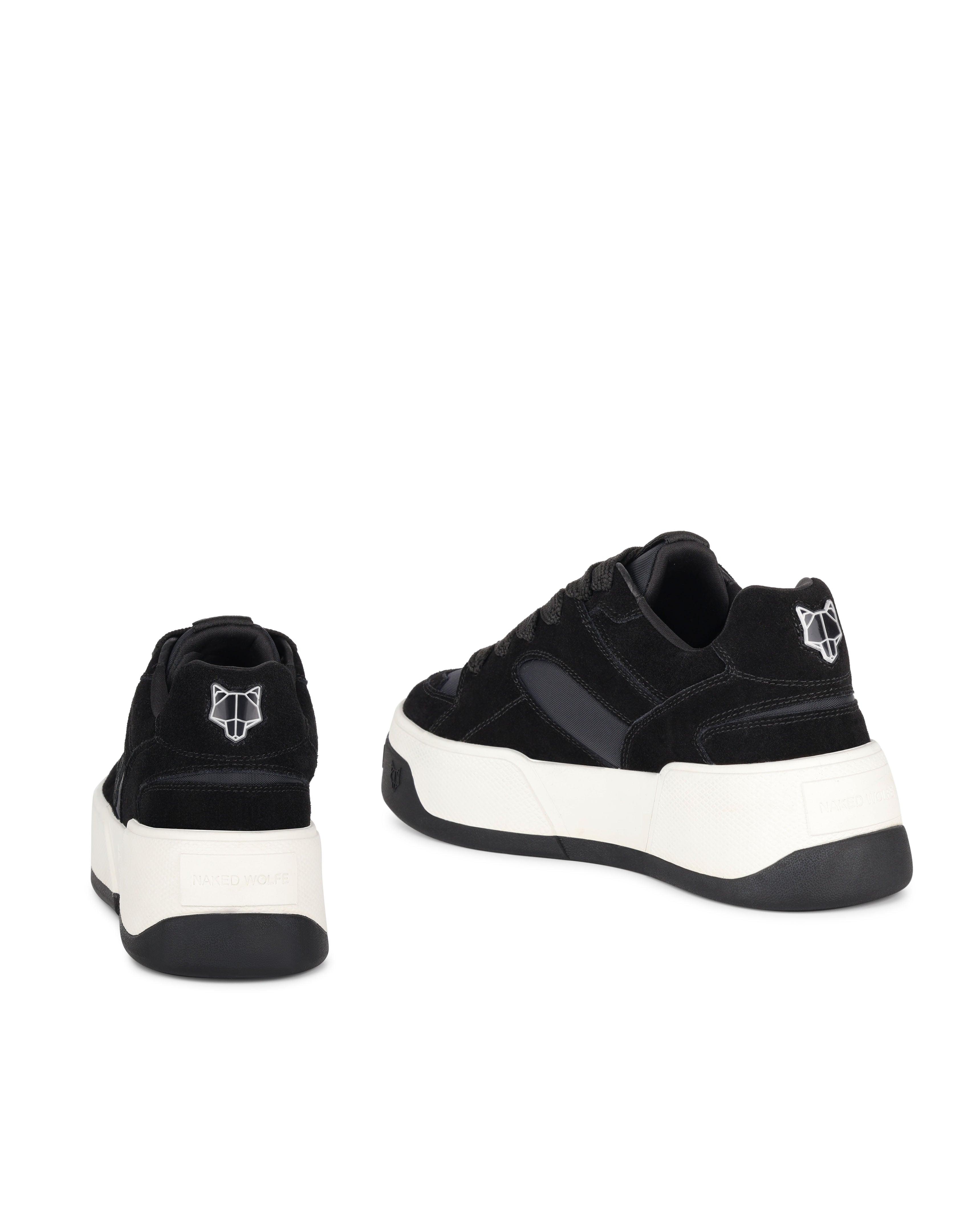 ■Nacked Wolfe■Crash/スニーカー★送料関税込み★完売前に！! Naked Wolfe Leather Skate Sneakers in Black | Lyst