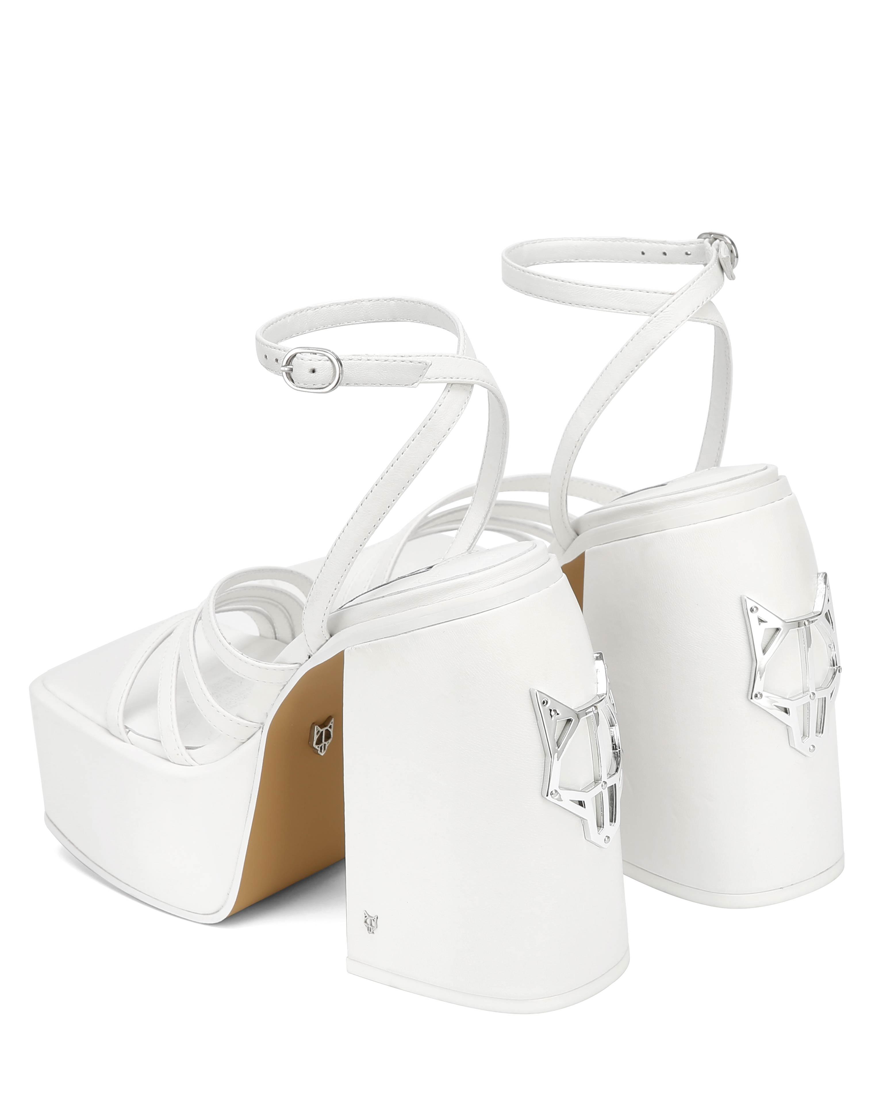 Naked Wolfe Jada White Leather | Lyst