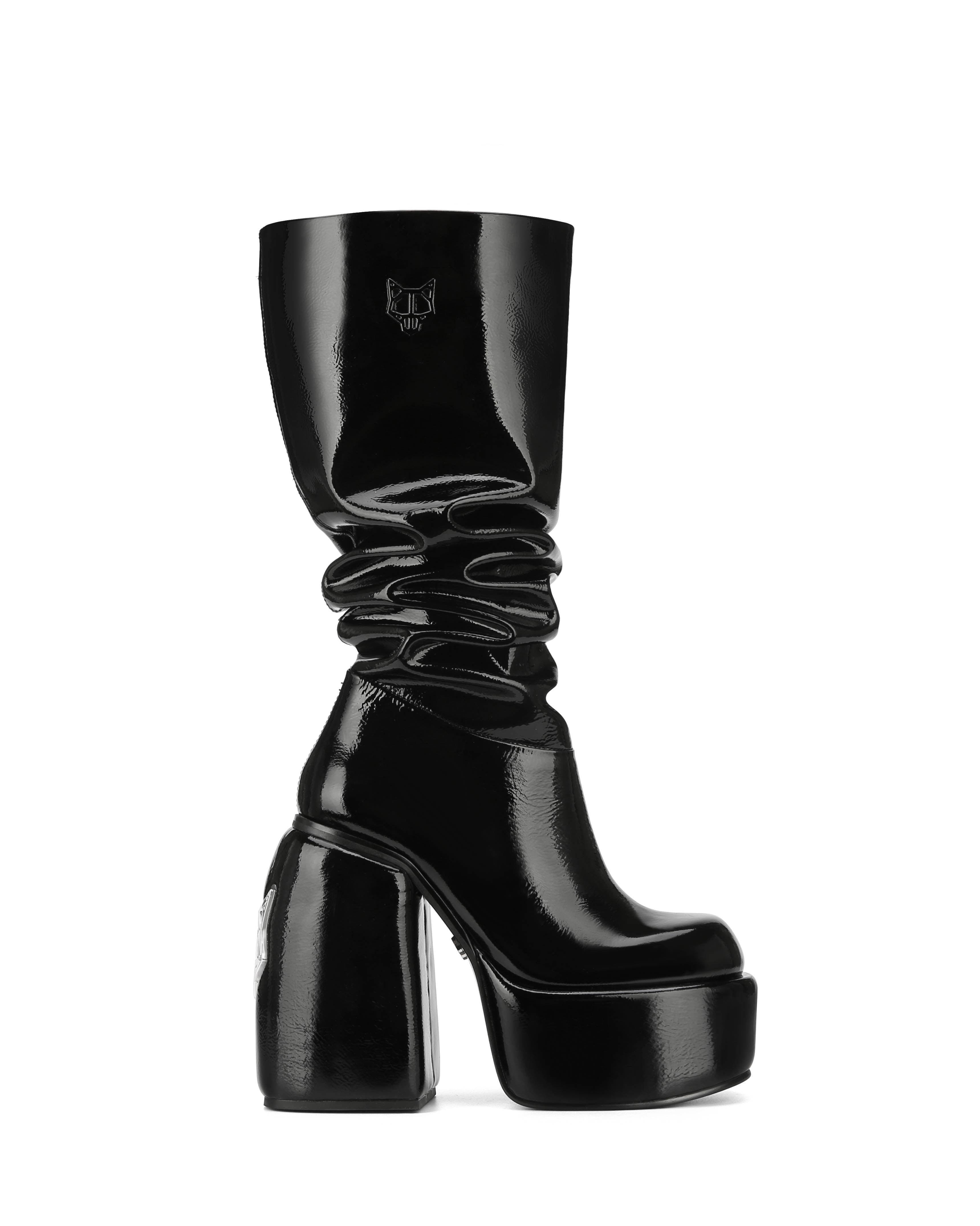【NAKED WOLFE】Fire Crinkle Patent Leather【厚底】 Fire Crinkle Patent Leather Red