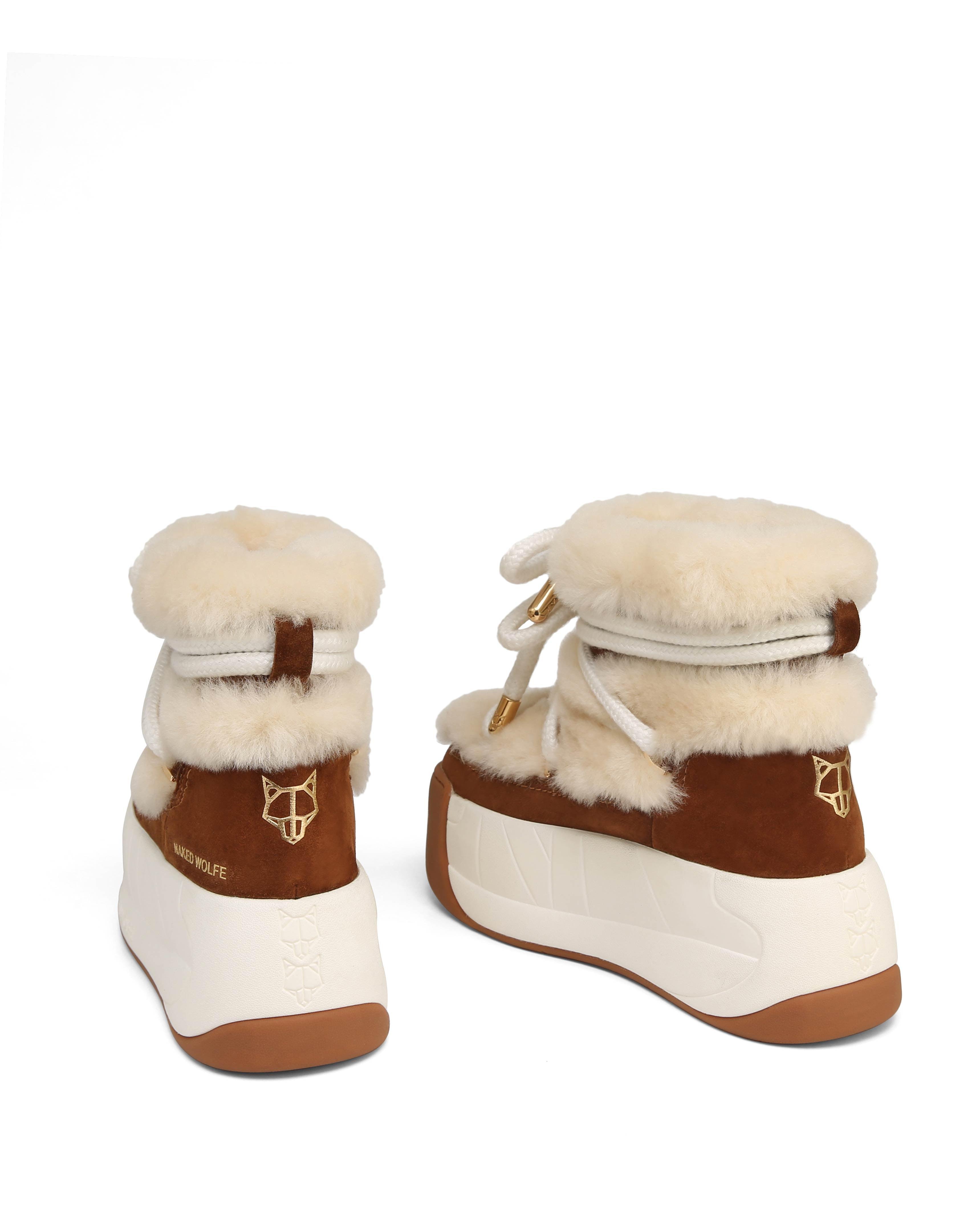 【Naked Wolfe】ダーリンタン カウスエード Naked Wolfe Darling Tan Cow Suede in Natural | Lyst