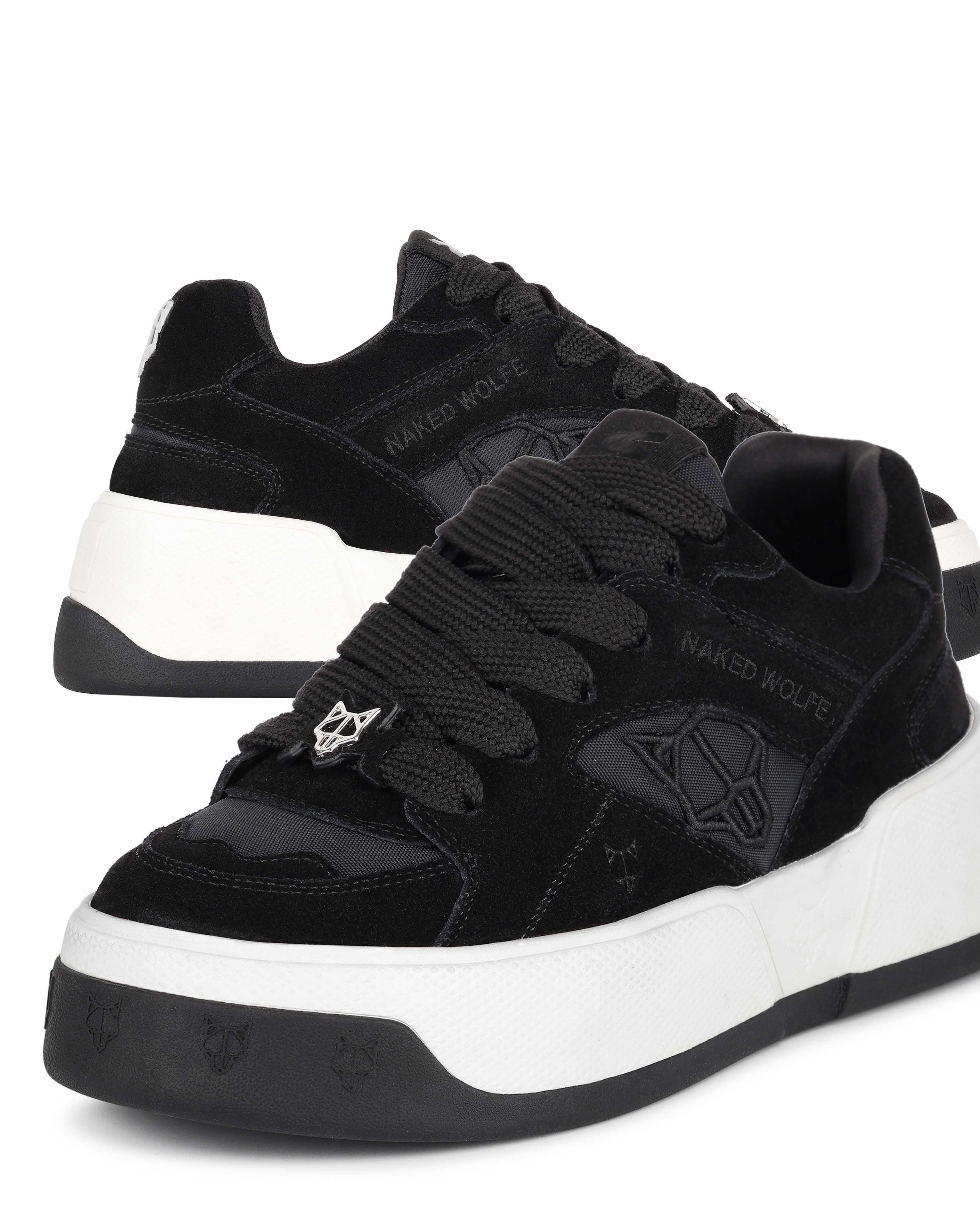 Naked Wolfe Leather Skate Sneakers in Black | Lyst