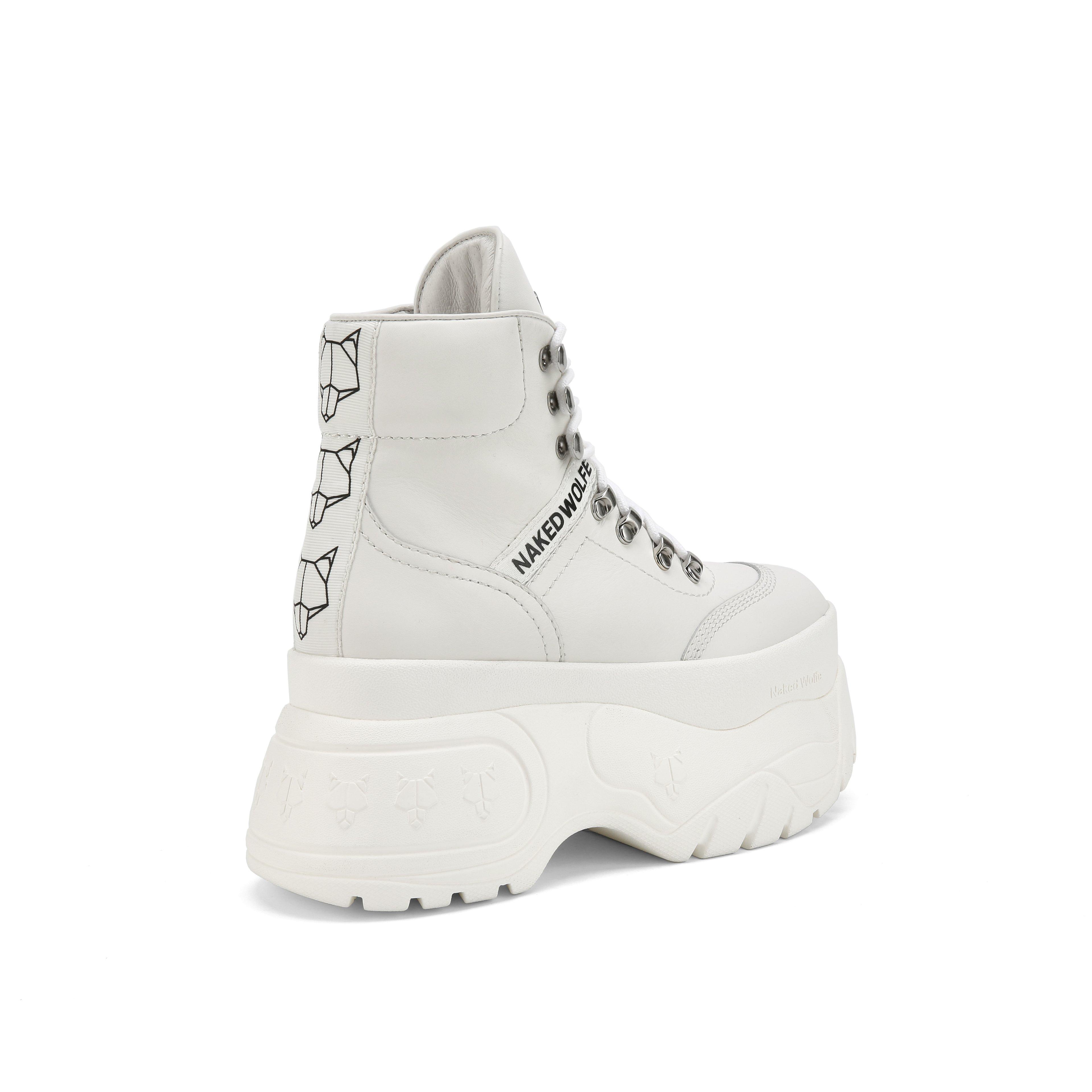 Naked Wolfe Spike White Leather | Lyst