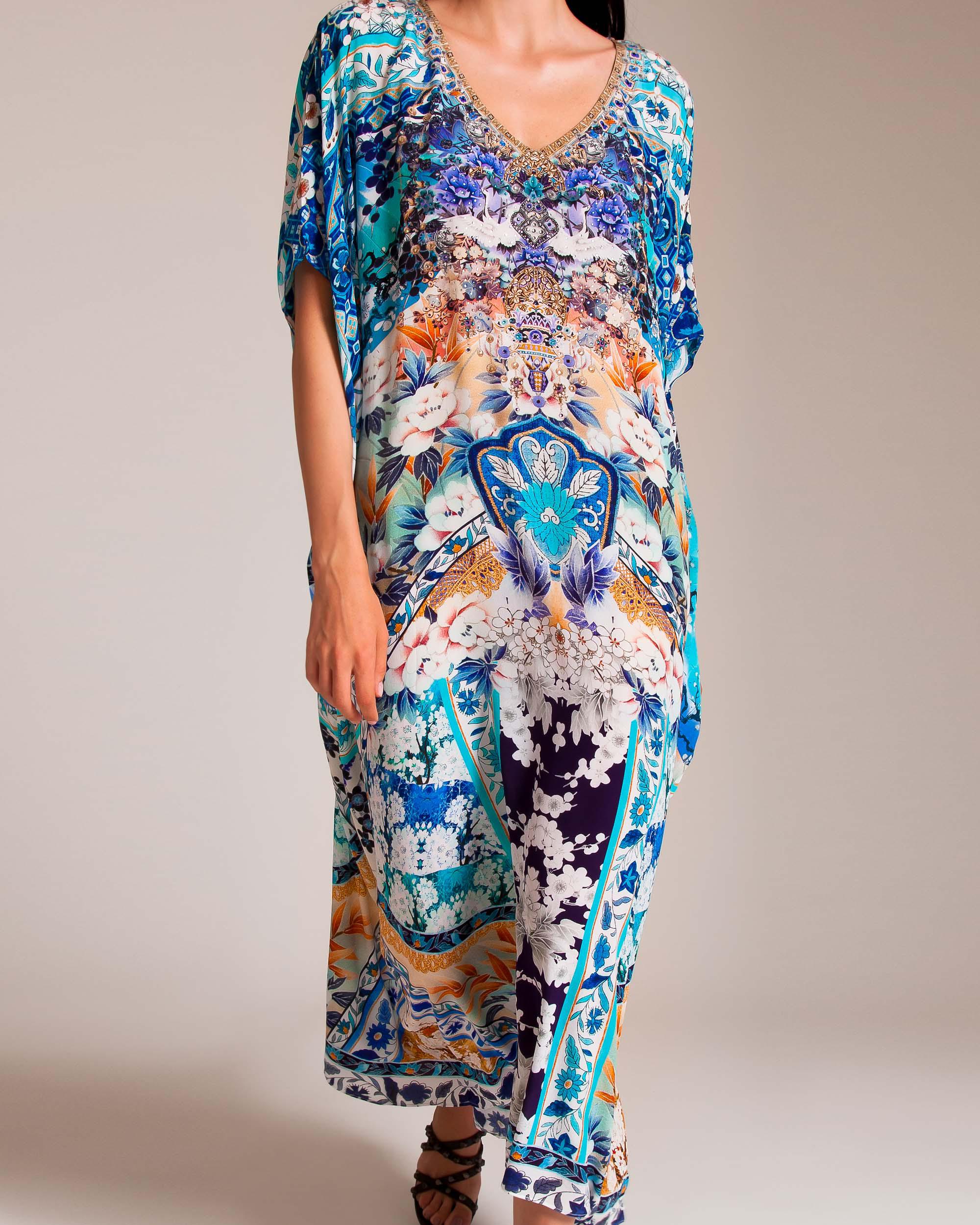 camilla v neck kaftan