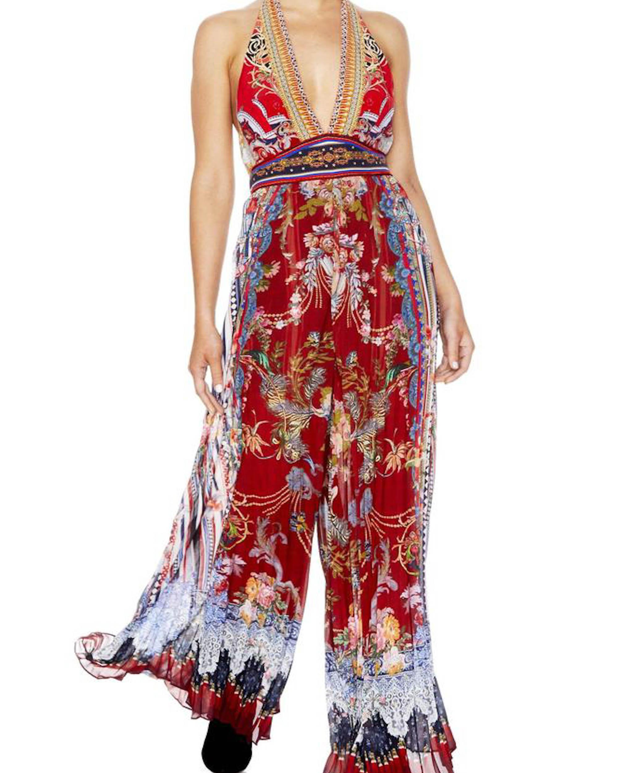 halter tie jumpsuit