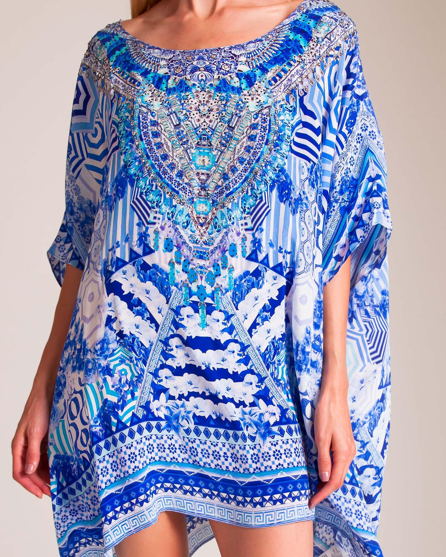 camilla blue kaftan