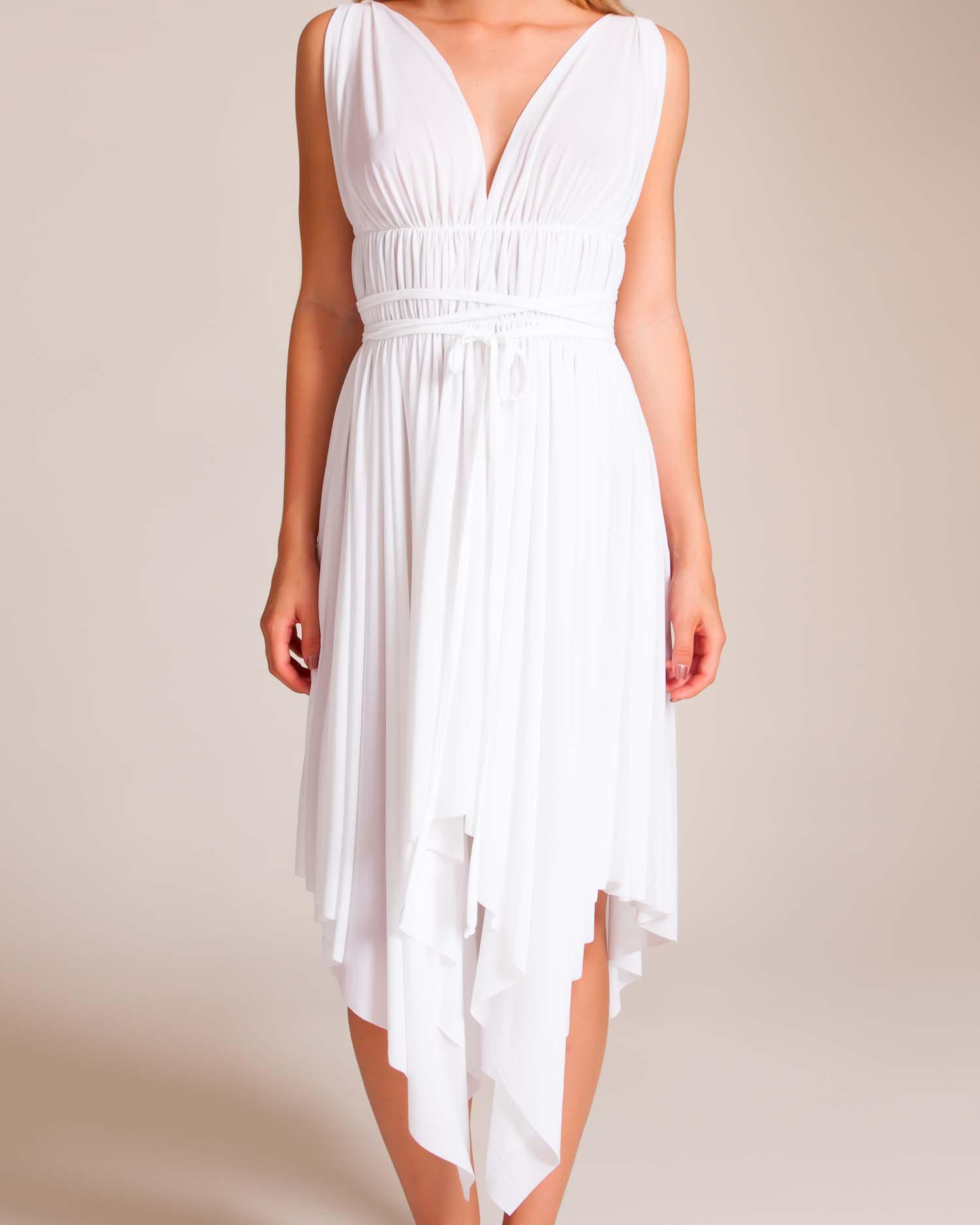 norma kamali white dress