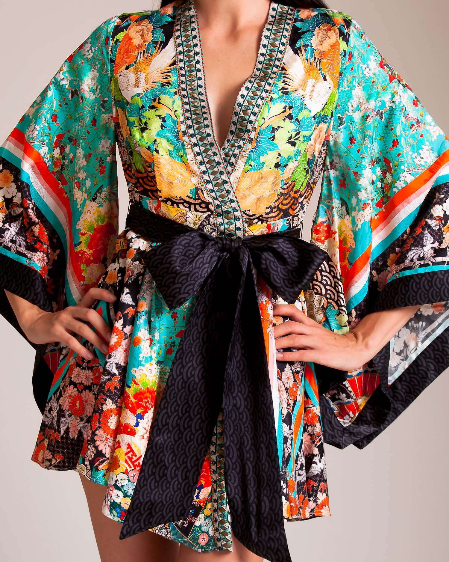 camilla kimono wrap dress