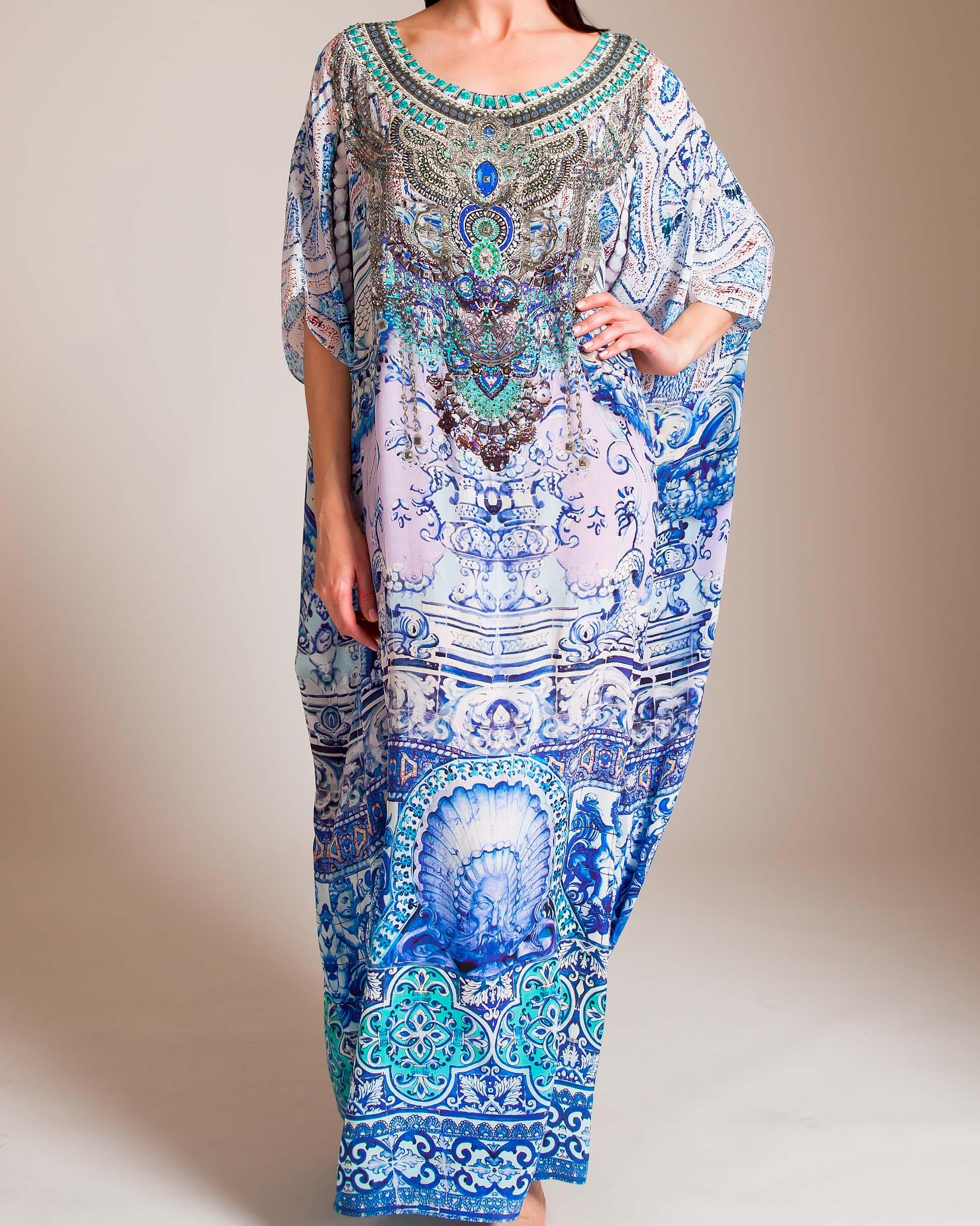 camilla blue kaftan