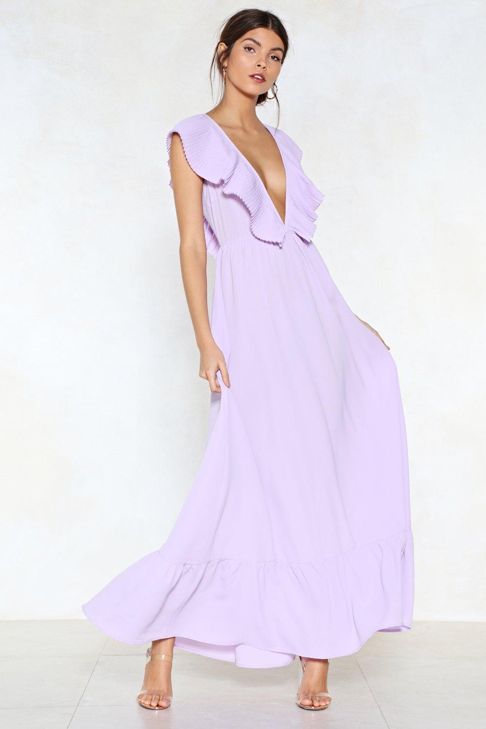 nasty gal purple dress