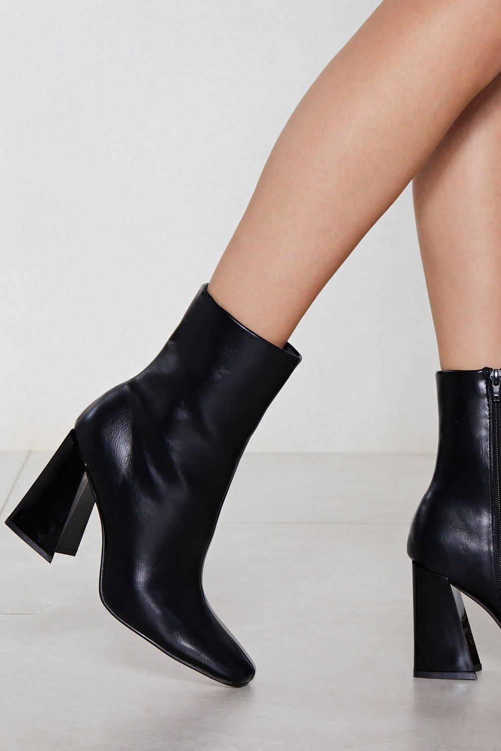 designer black booties